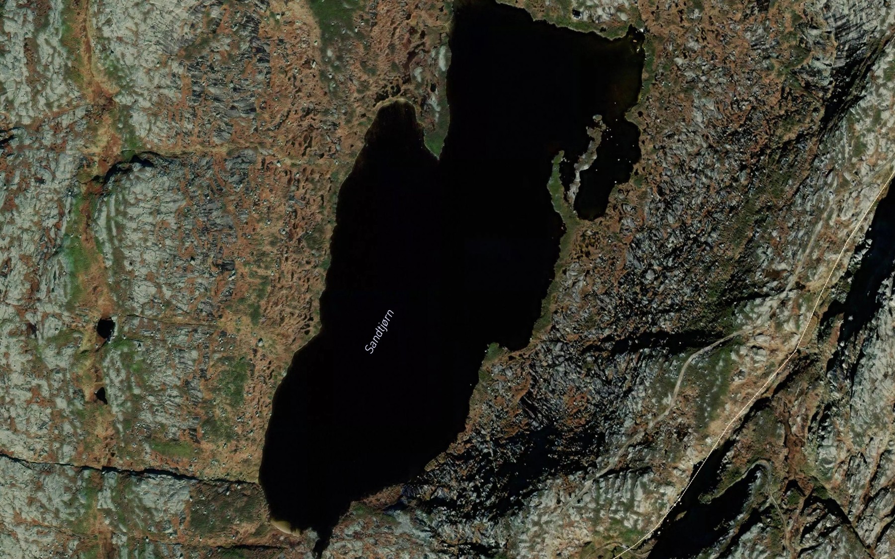 Satellite map of the Sandtjorn