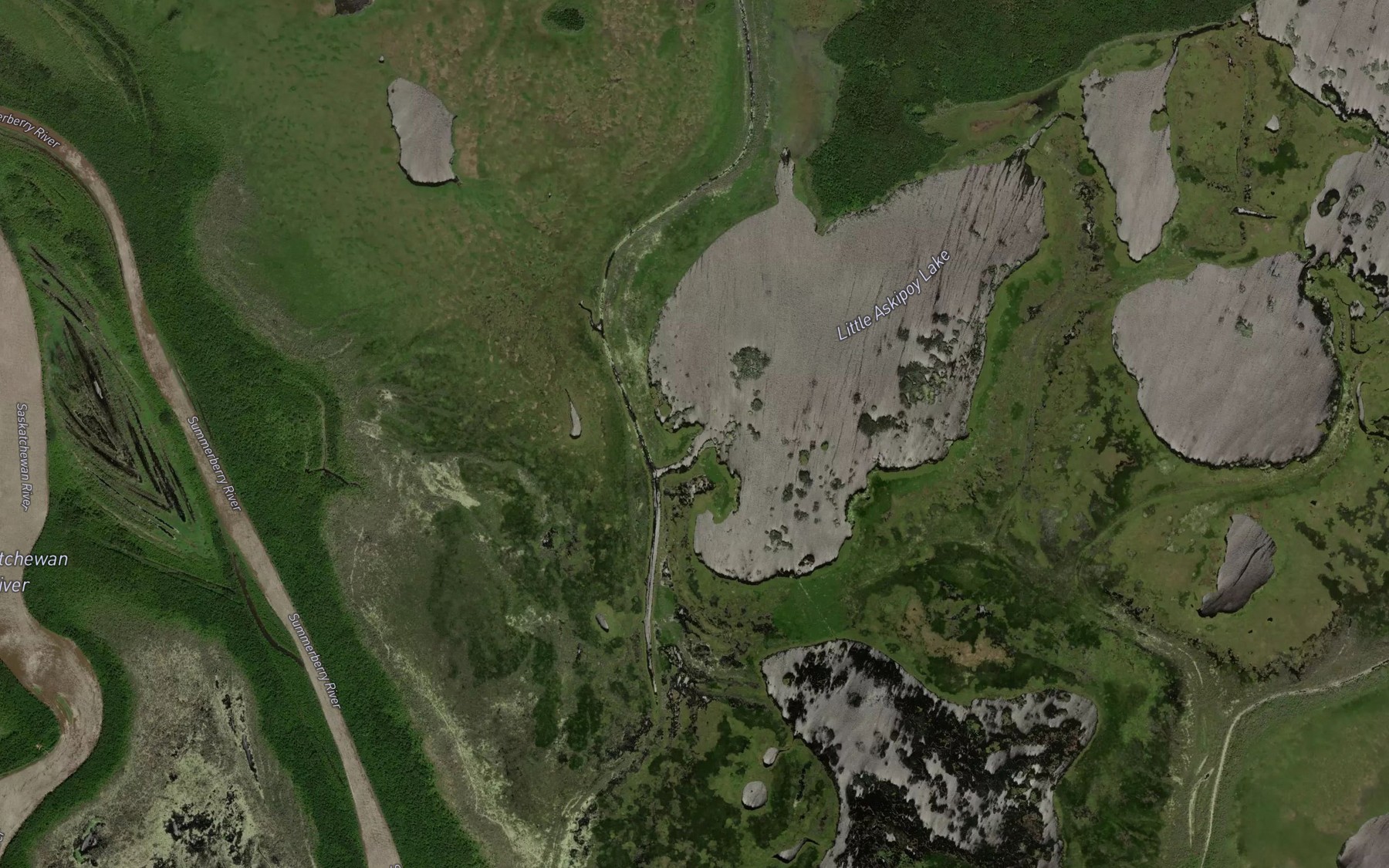Satellite map of the Askipoy Peetapak Creek
