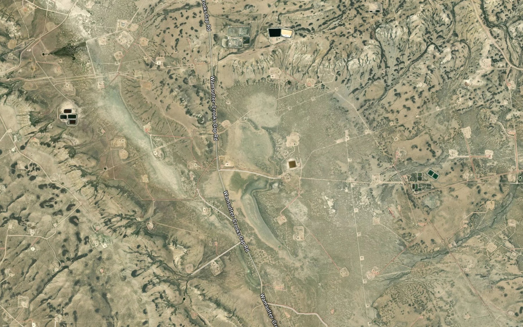 Satellite map of the Dry Lake