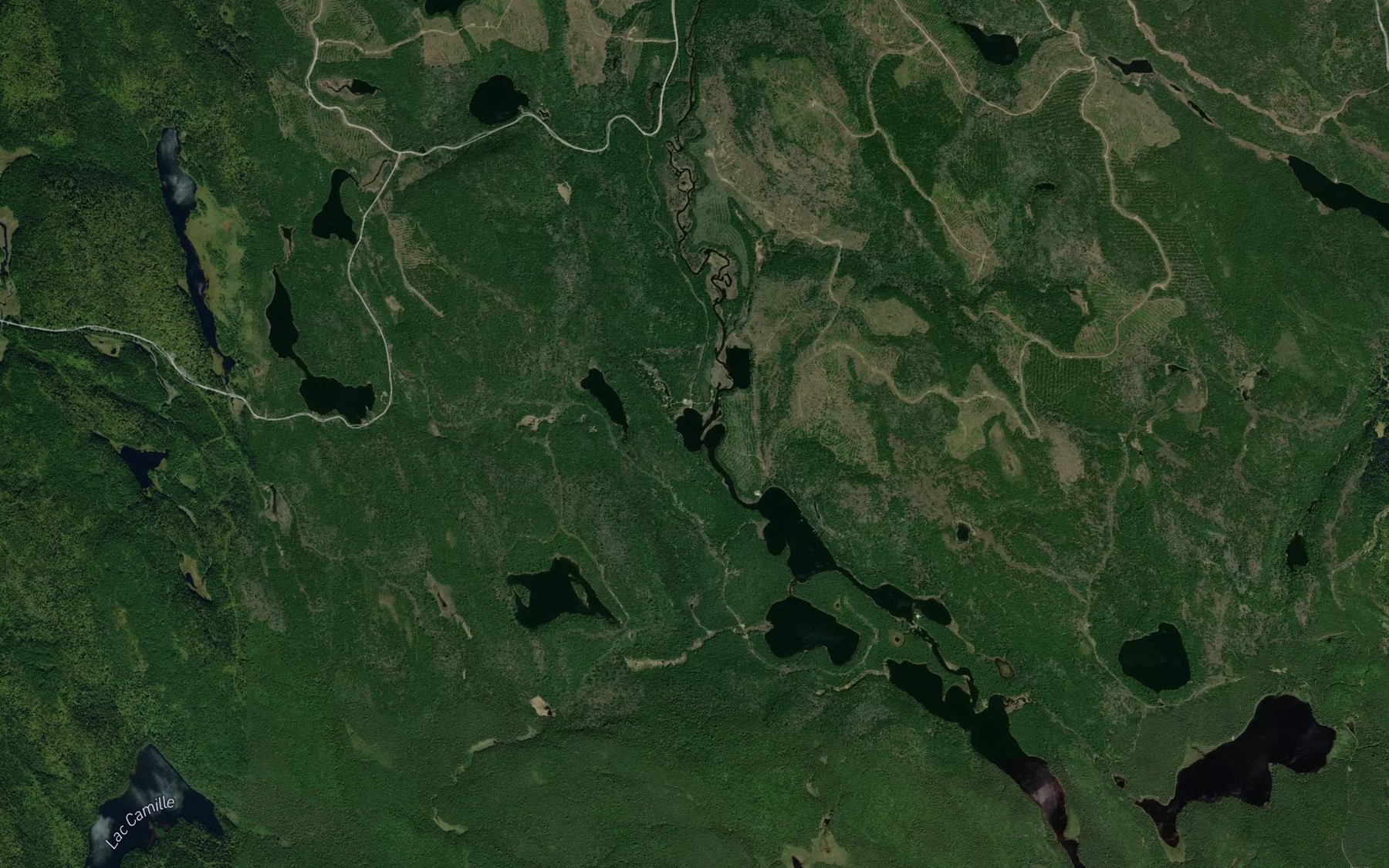 Satellite map of the Lac du Male