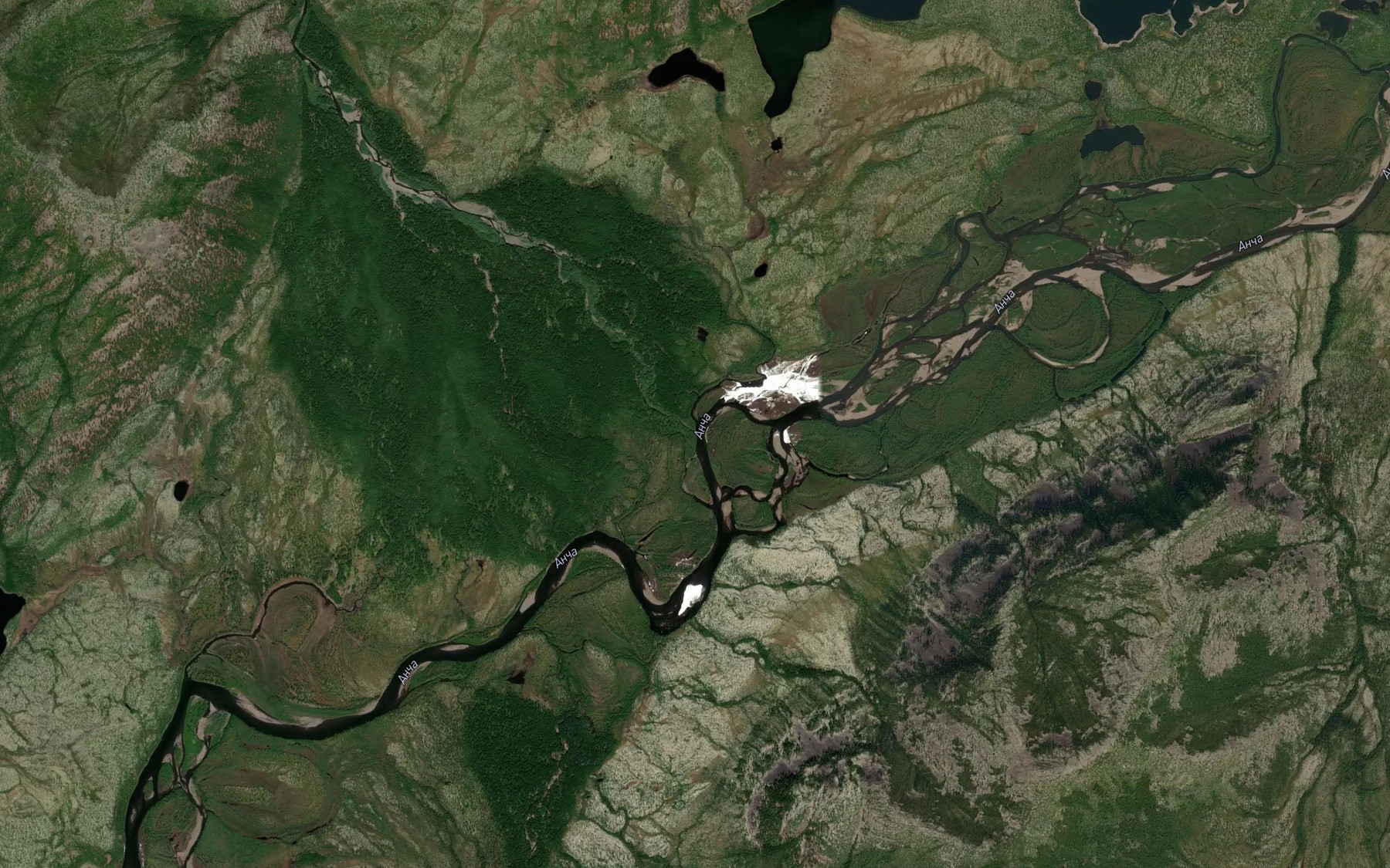 Satellite map of the Autenda