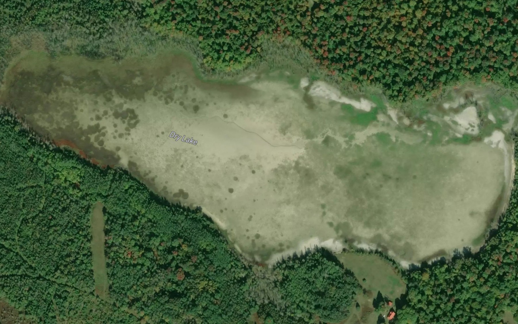 Satellite map of the Dry Lake