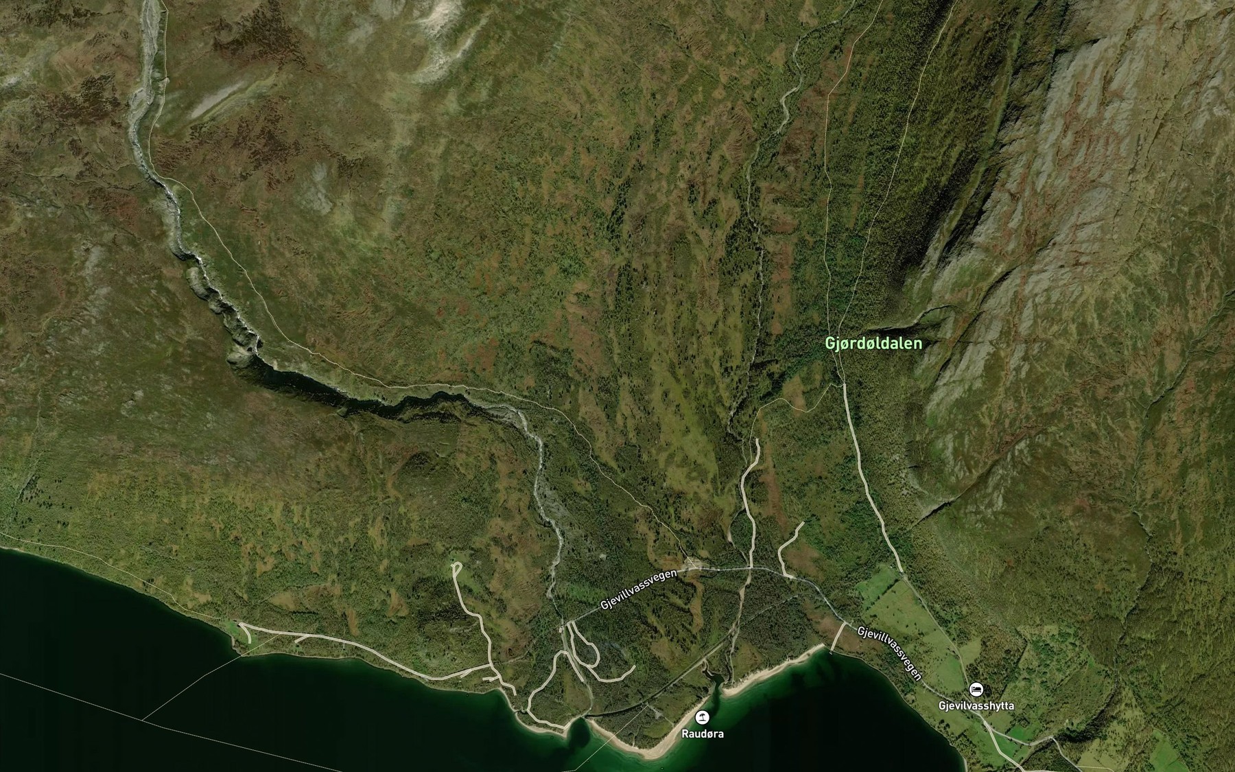 Satellite map of the Rostbekken