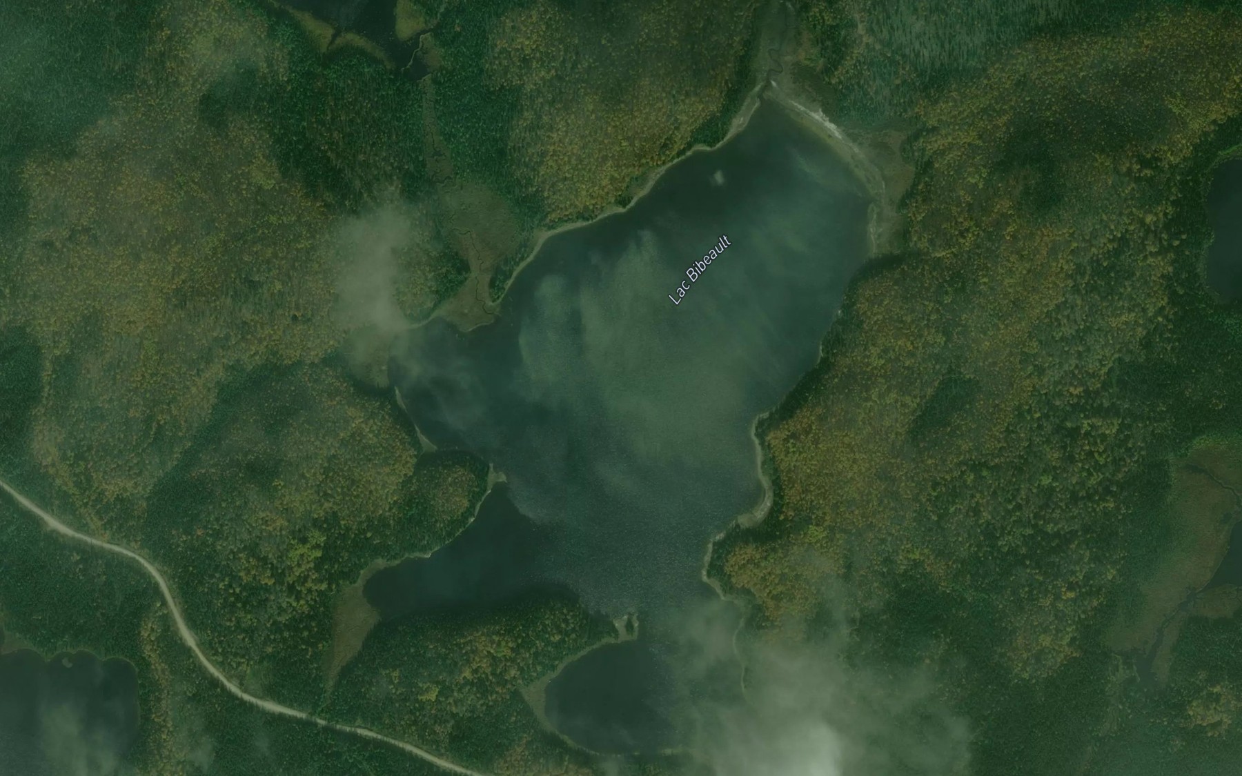 Satellite map of the Lac Bibeault