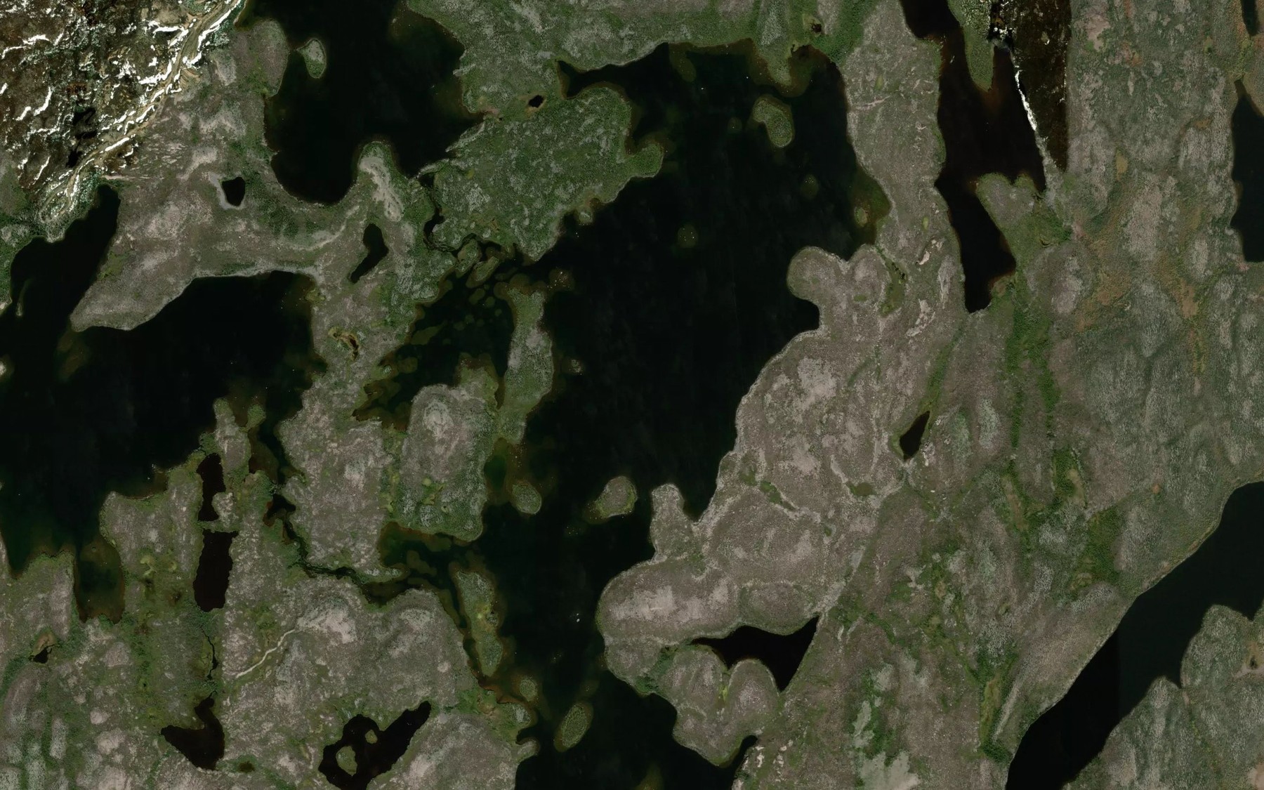 Satellite map of the Head Lake