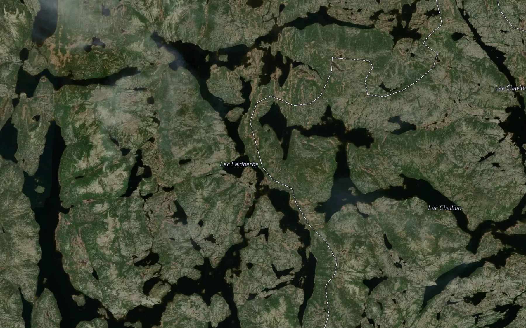 Satellite map of the Lac Faidherbe