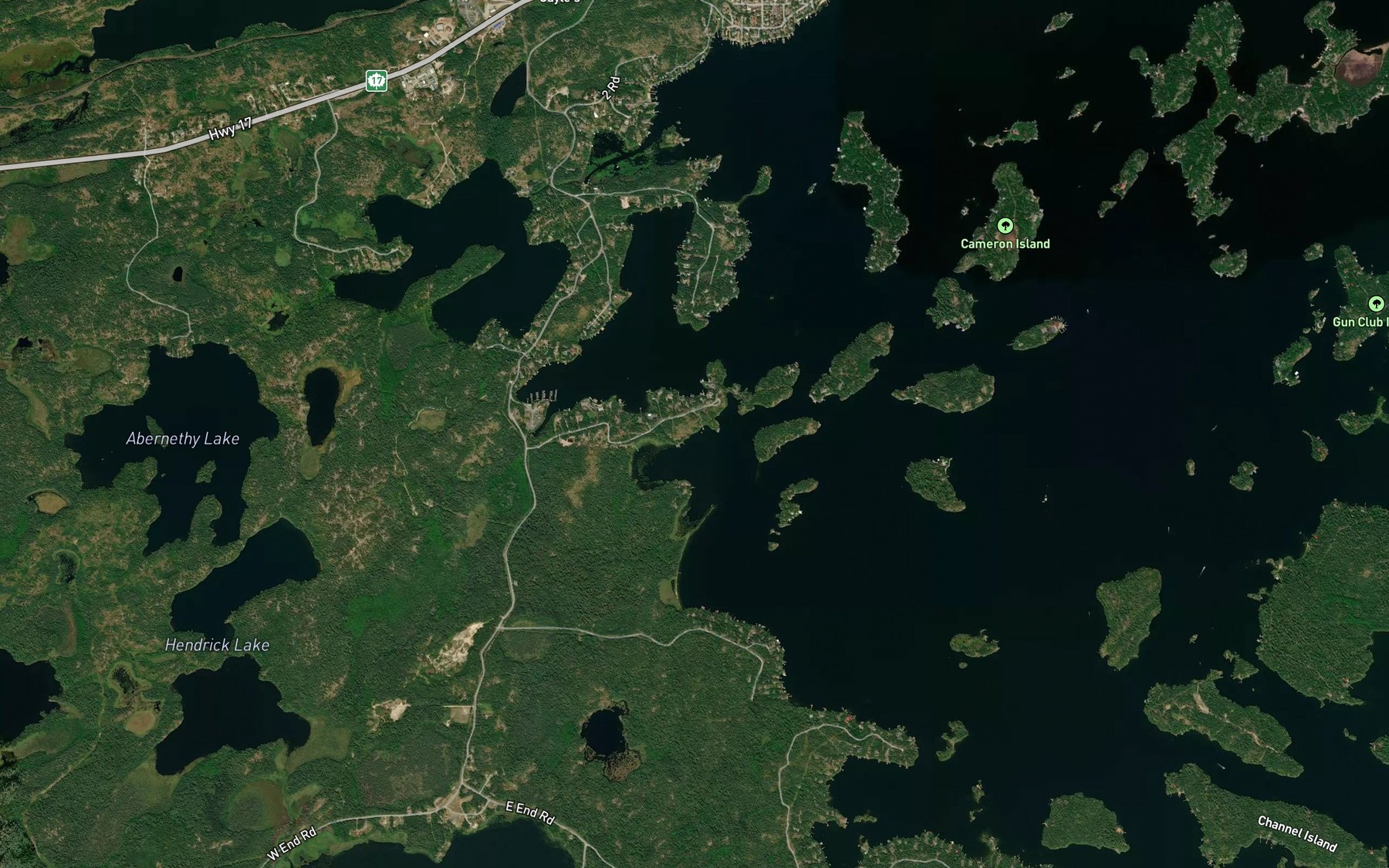 Satellite map of the Bulman Bay