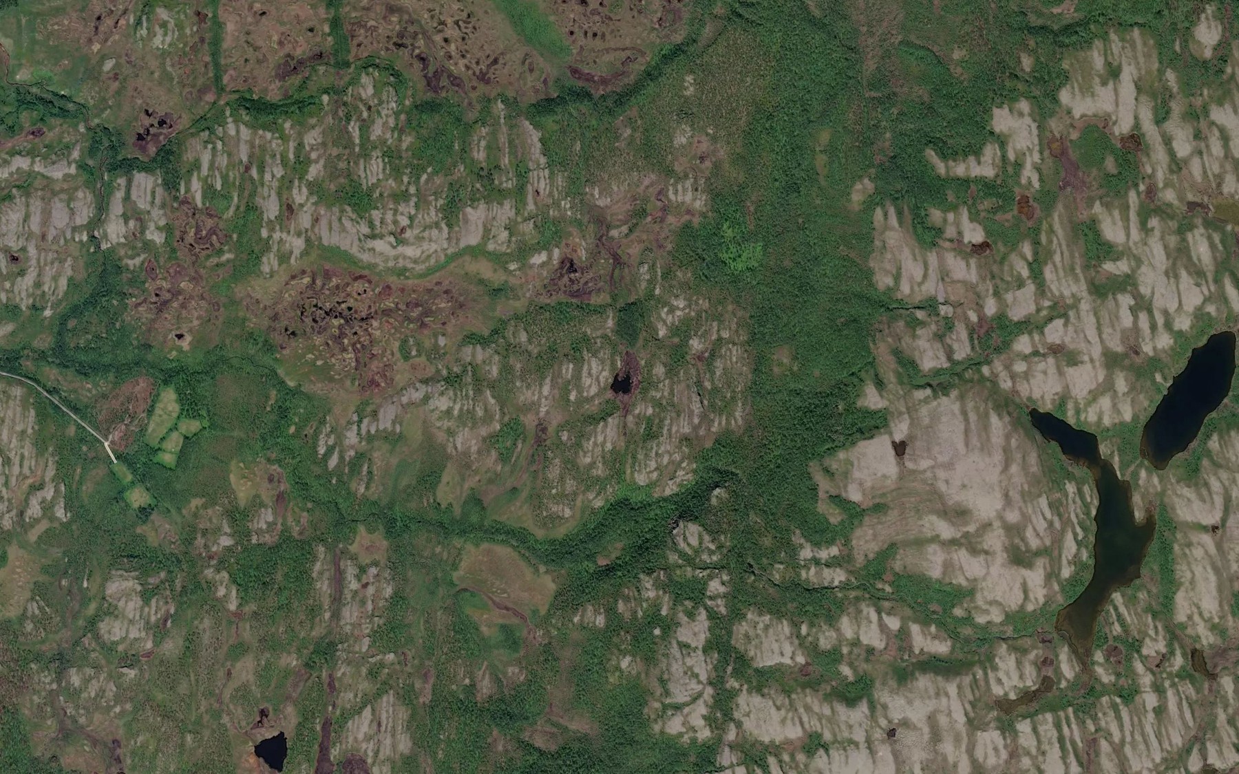 Satellite map of the Varasanjaervi