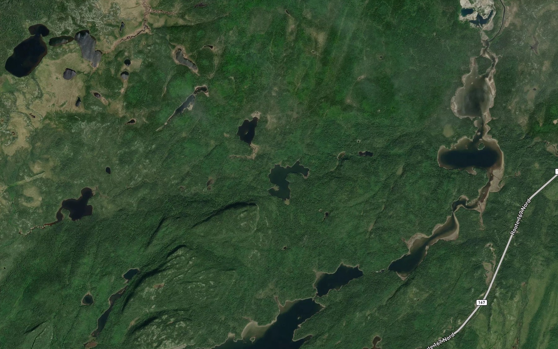 Satellite map of the Lac Wesini