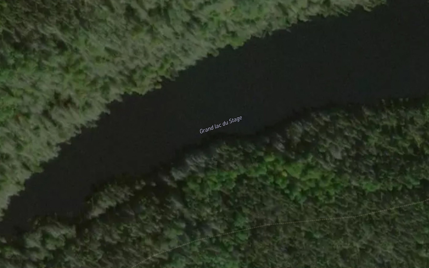 Satellite map of the Grand lac du Stage