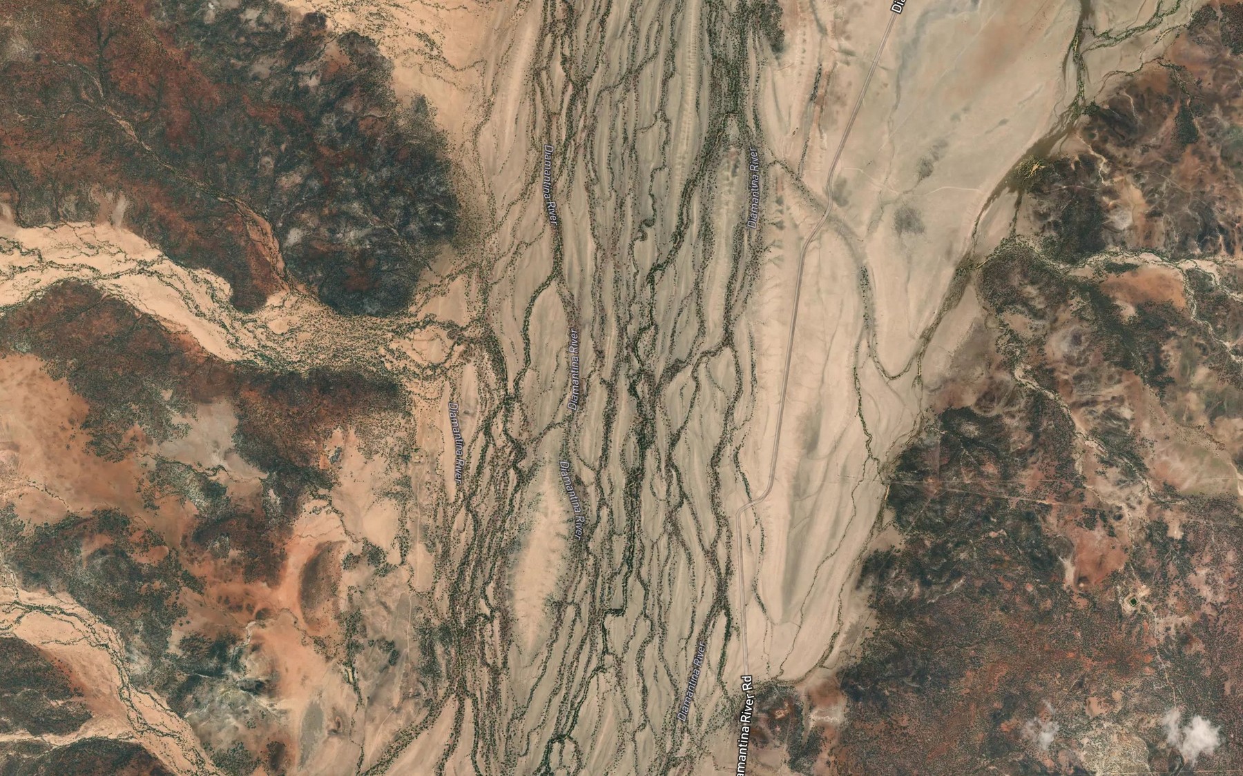 Satellite map of the Magpie Creek