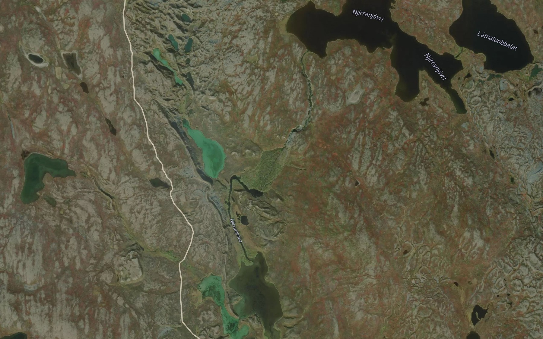 Satellite map of the Njirranjakka