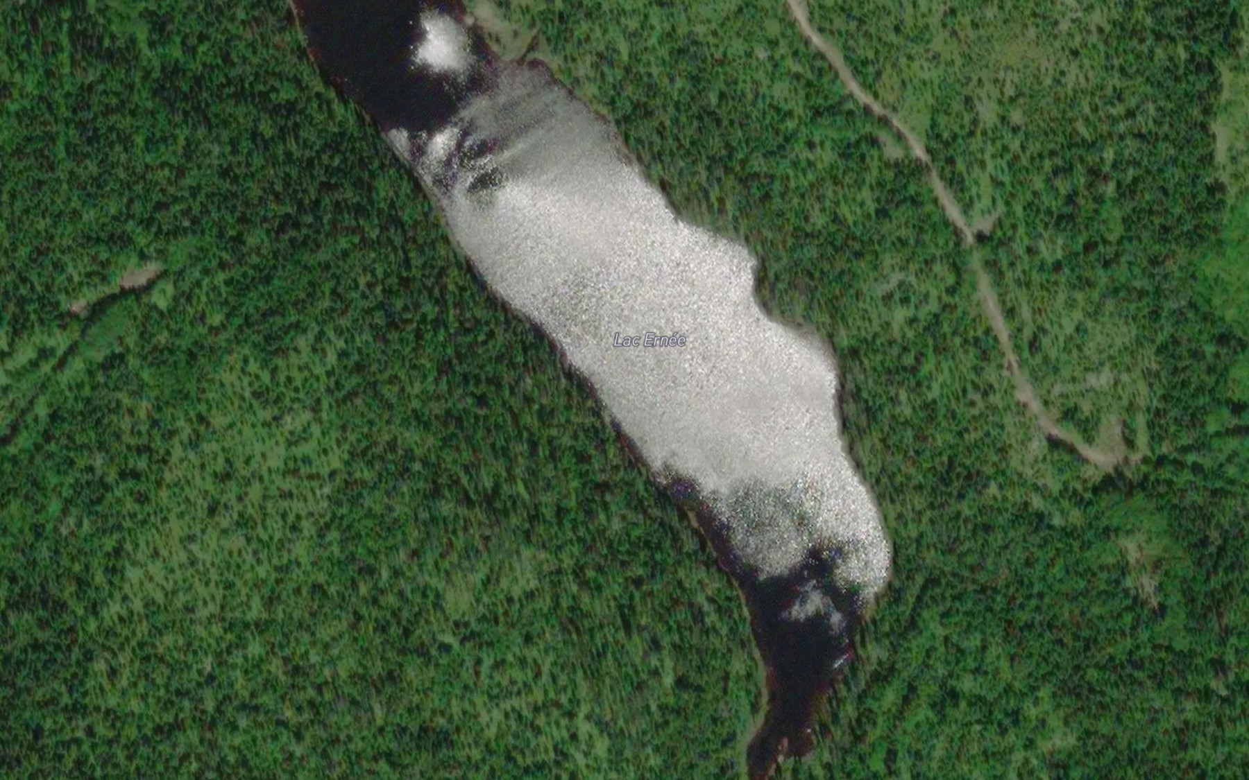 Satellite map of the Lac Ernee