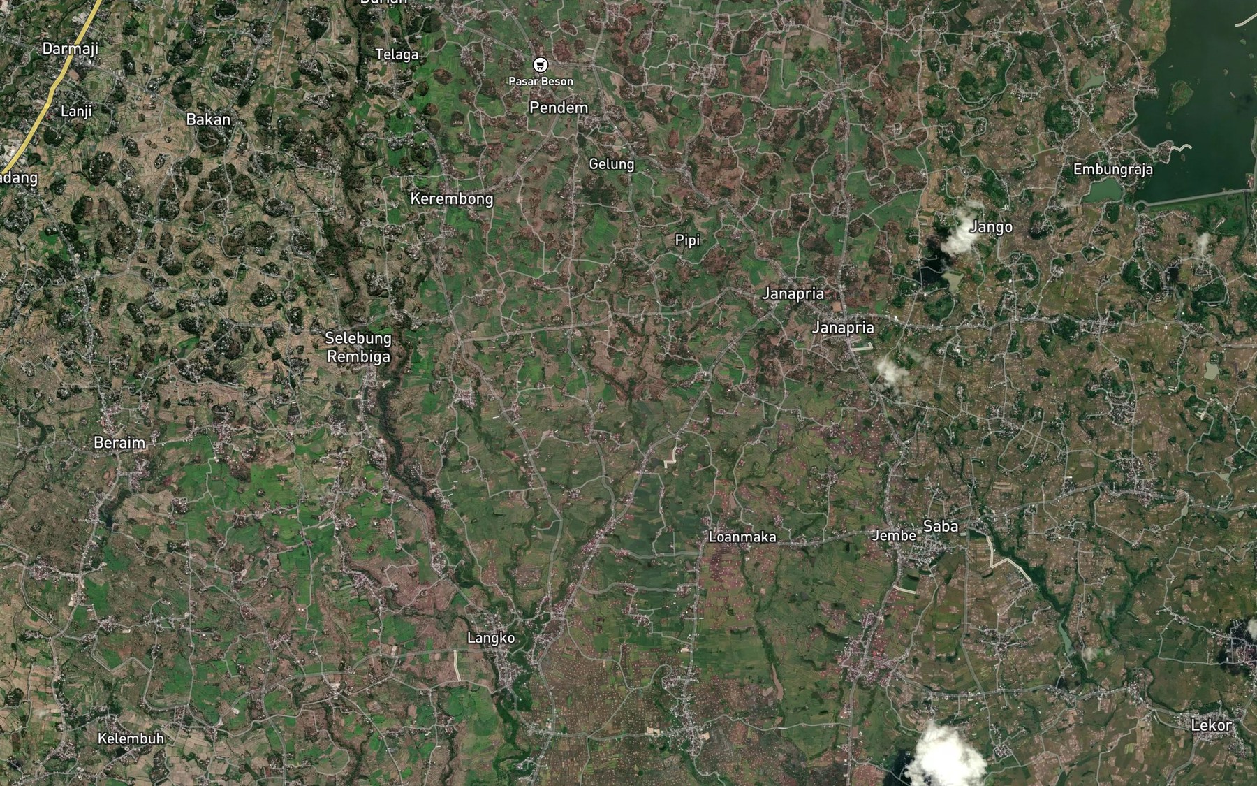 Satellite map of the Kokok Tangko