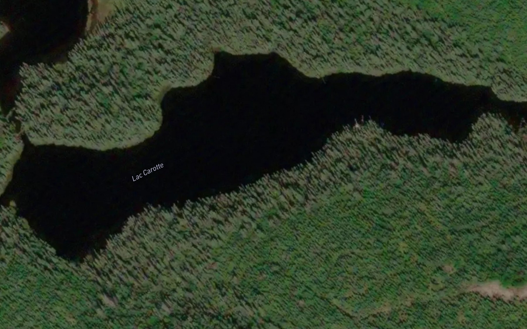 Satellite map of the Lac Carotte