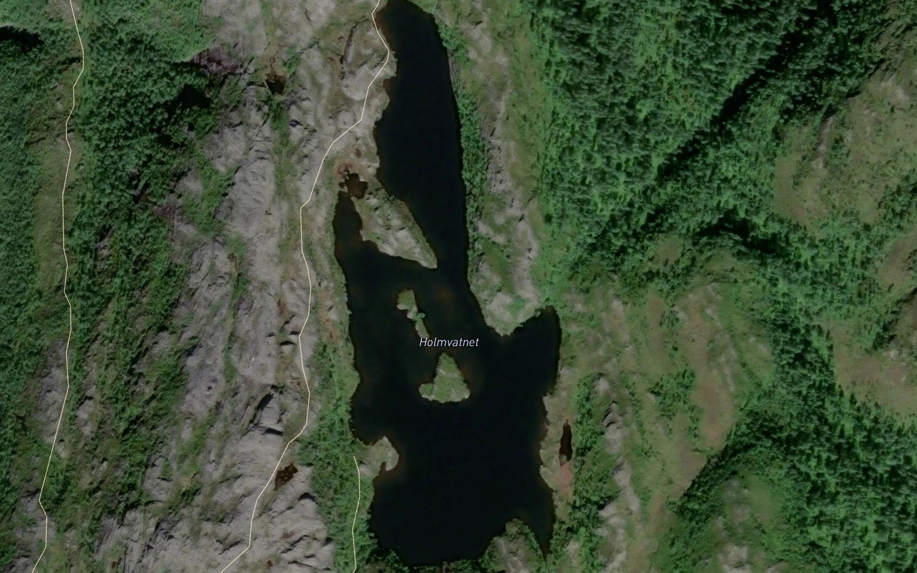 Satellite map of the Holmvatnet