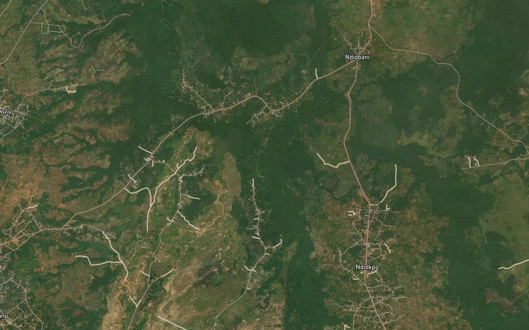 Satellite map of the River Mamu