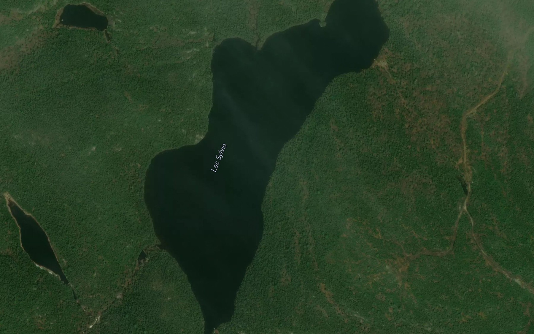Satellite map of the Lac Sylvio