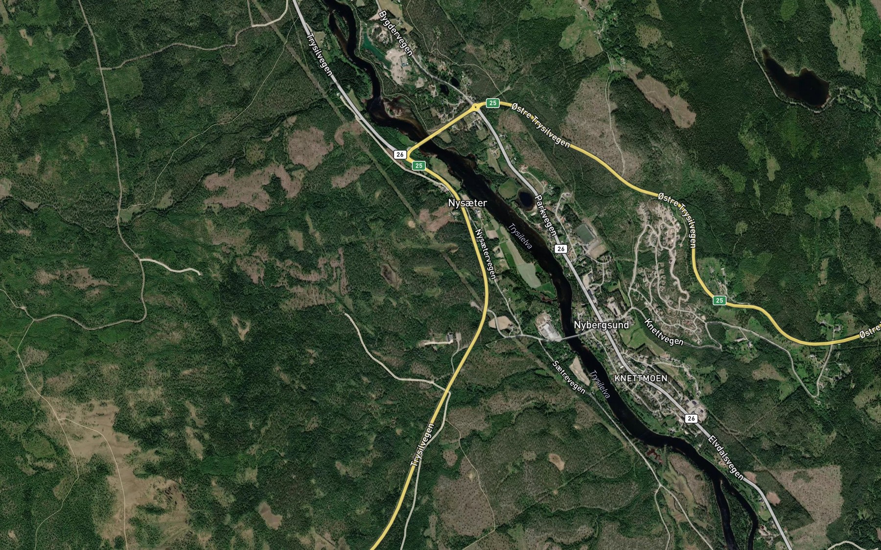 Satellite map of the Fallbekken