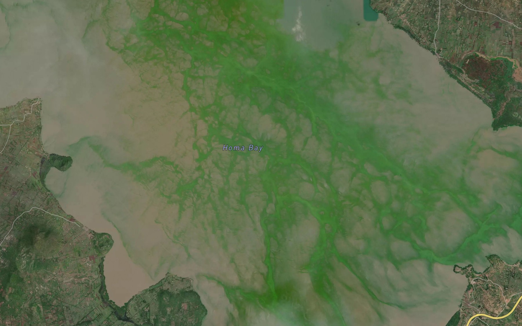 Satellite map of the Homa Bay