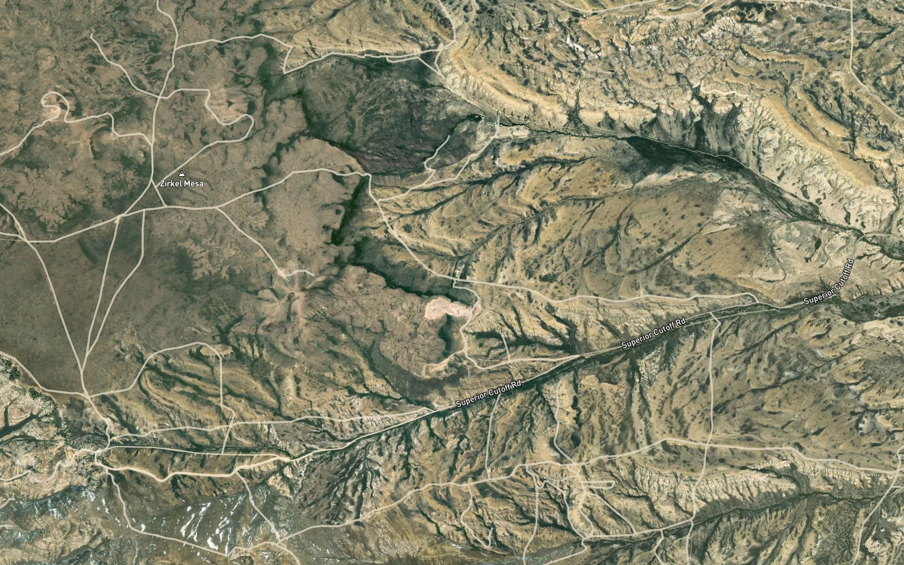 Satellite map of the UP Spring
