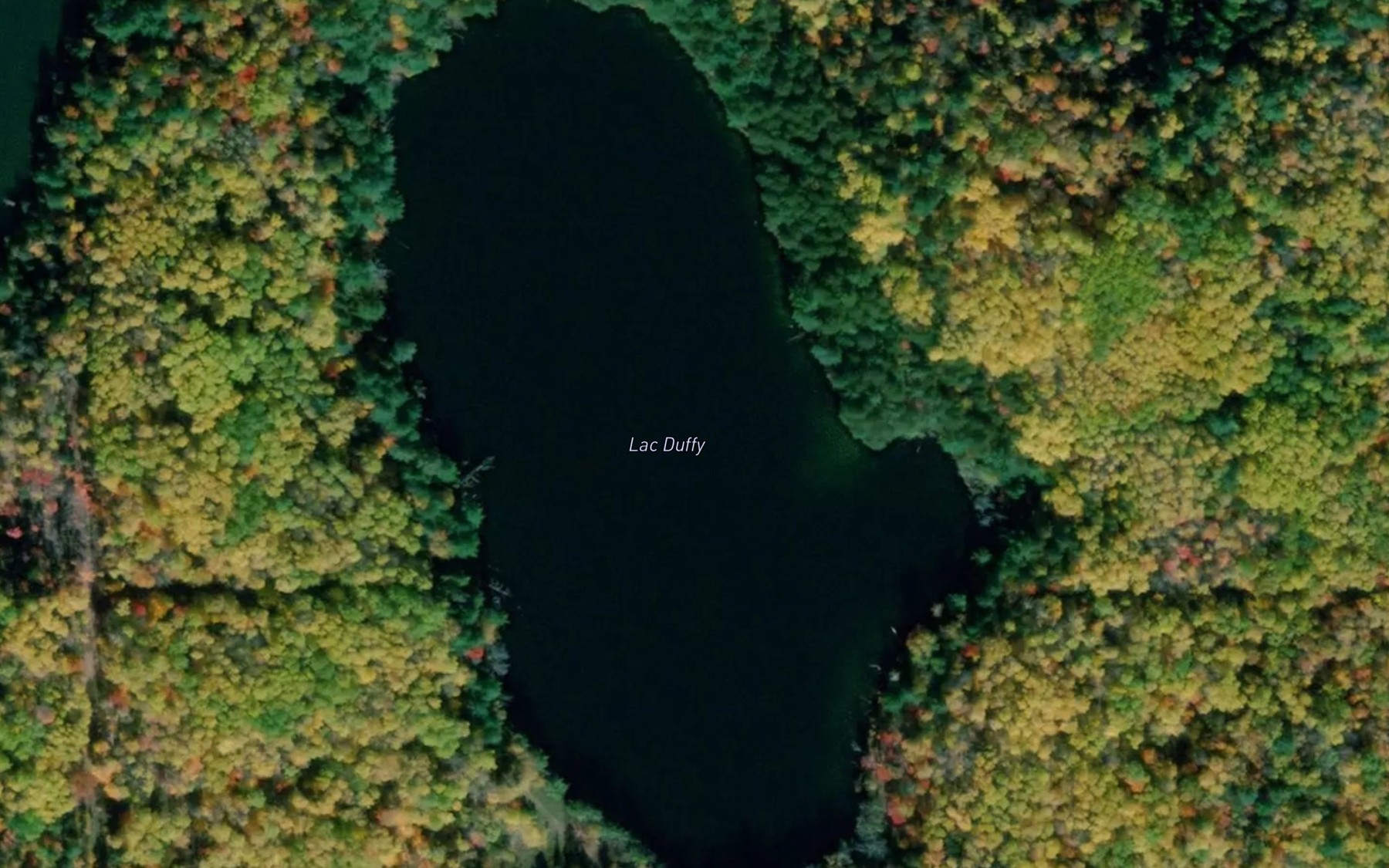 Satellite map of the Lac Duffy