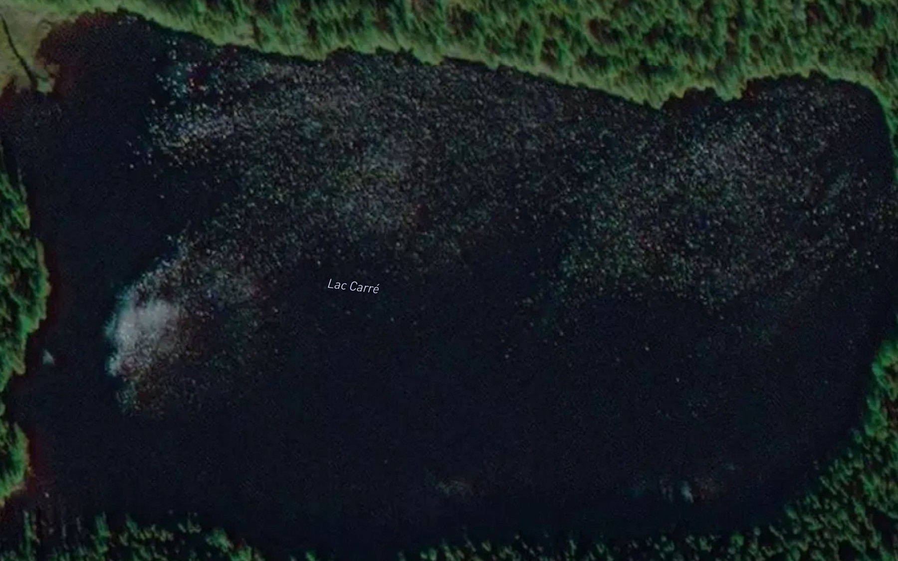 Satellite map of the Lac Carre