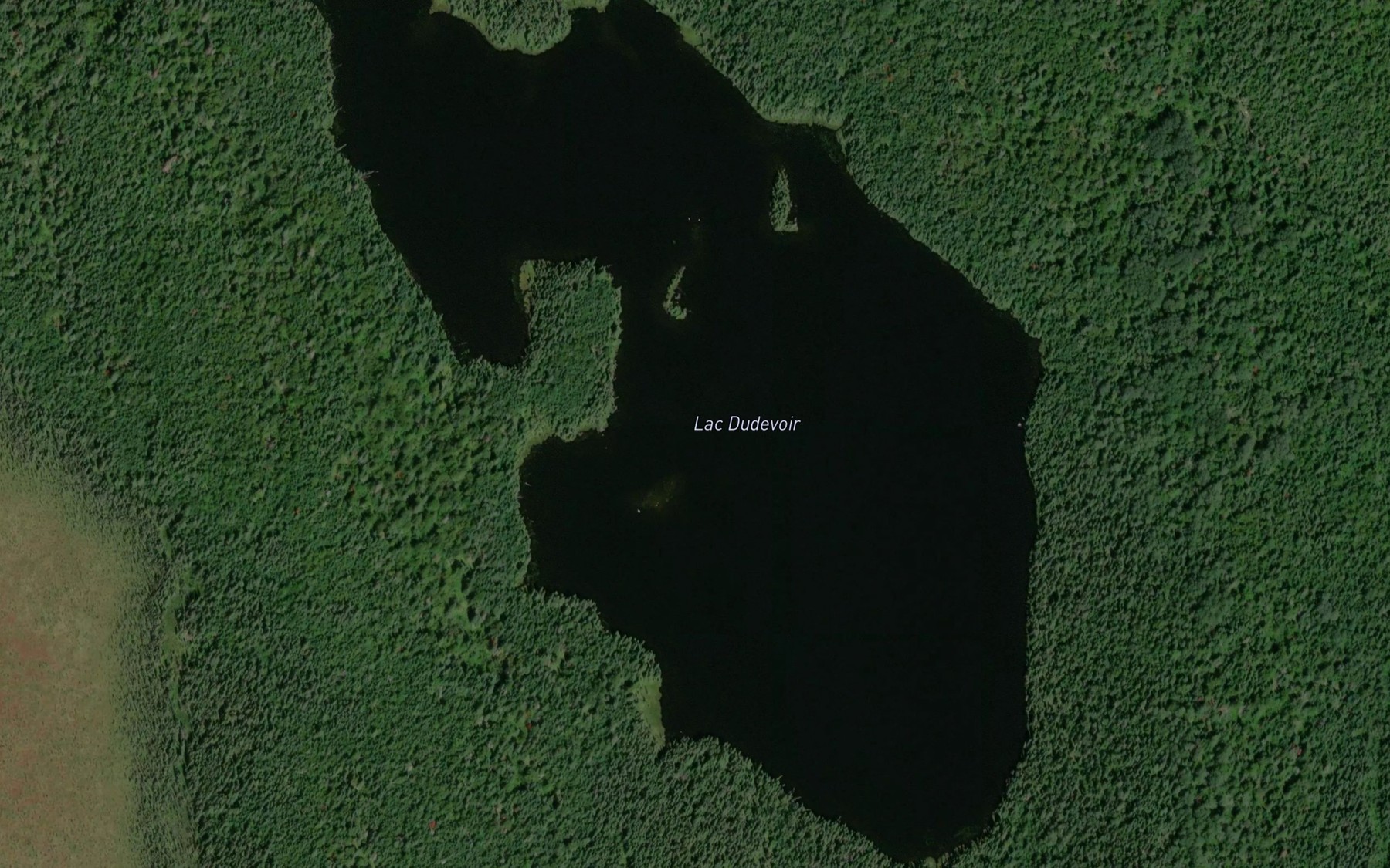 Satellite map of the Lac Dudevoir