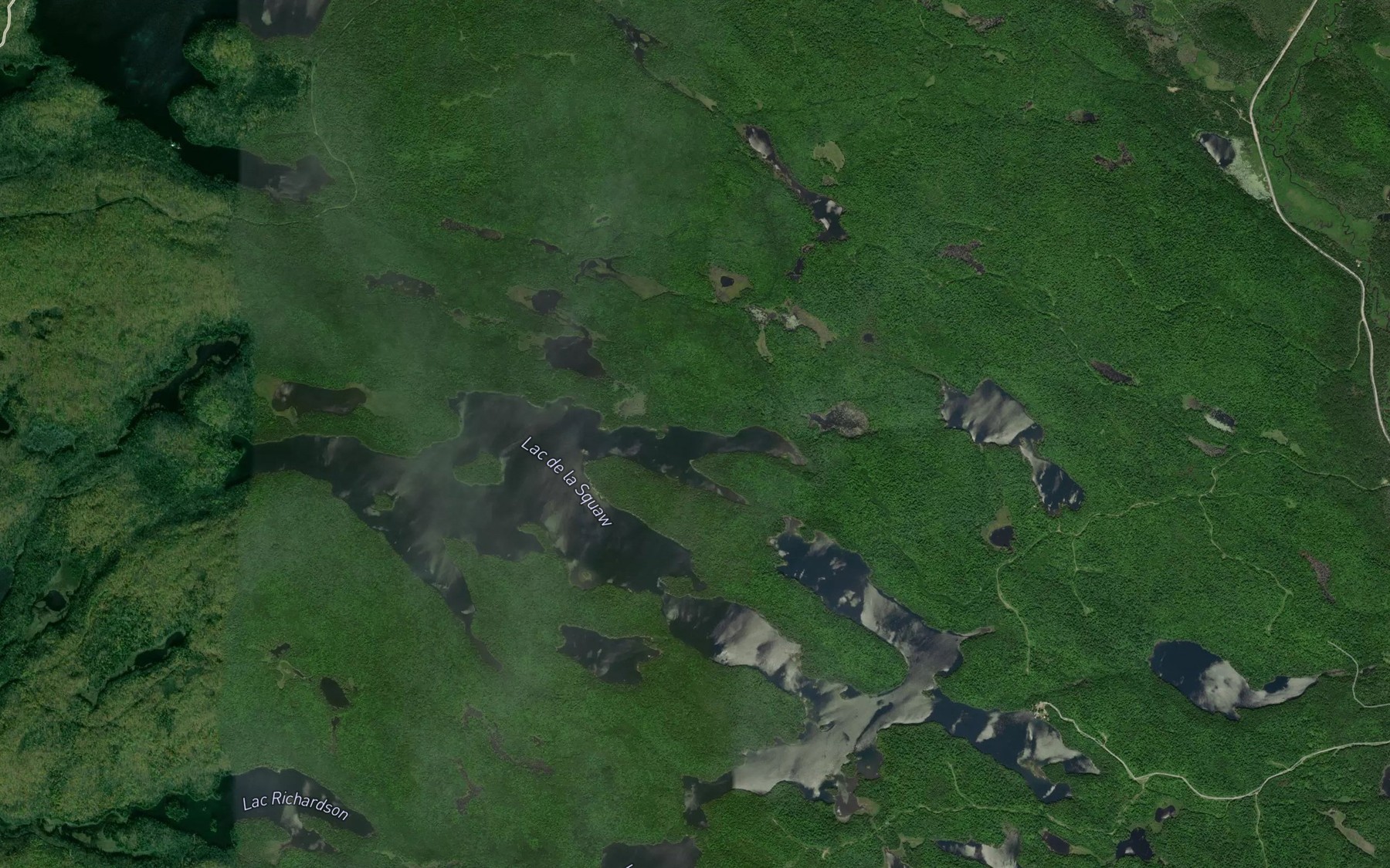 Satellite map of the Baie Eureka