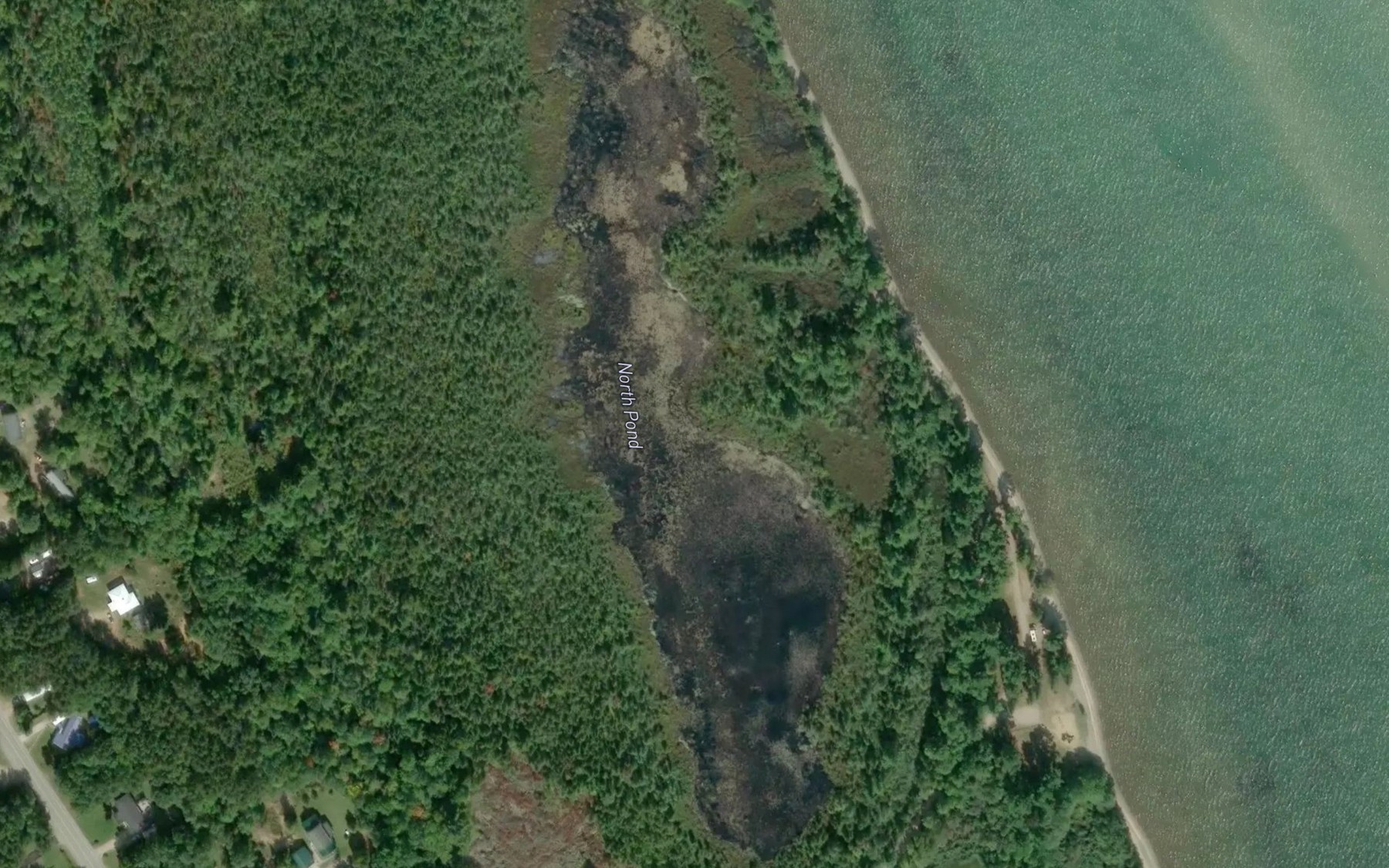 Satellite map of the North Pond