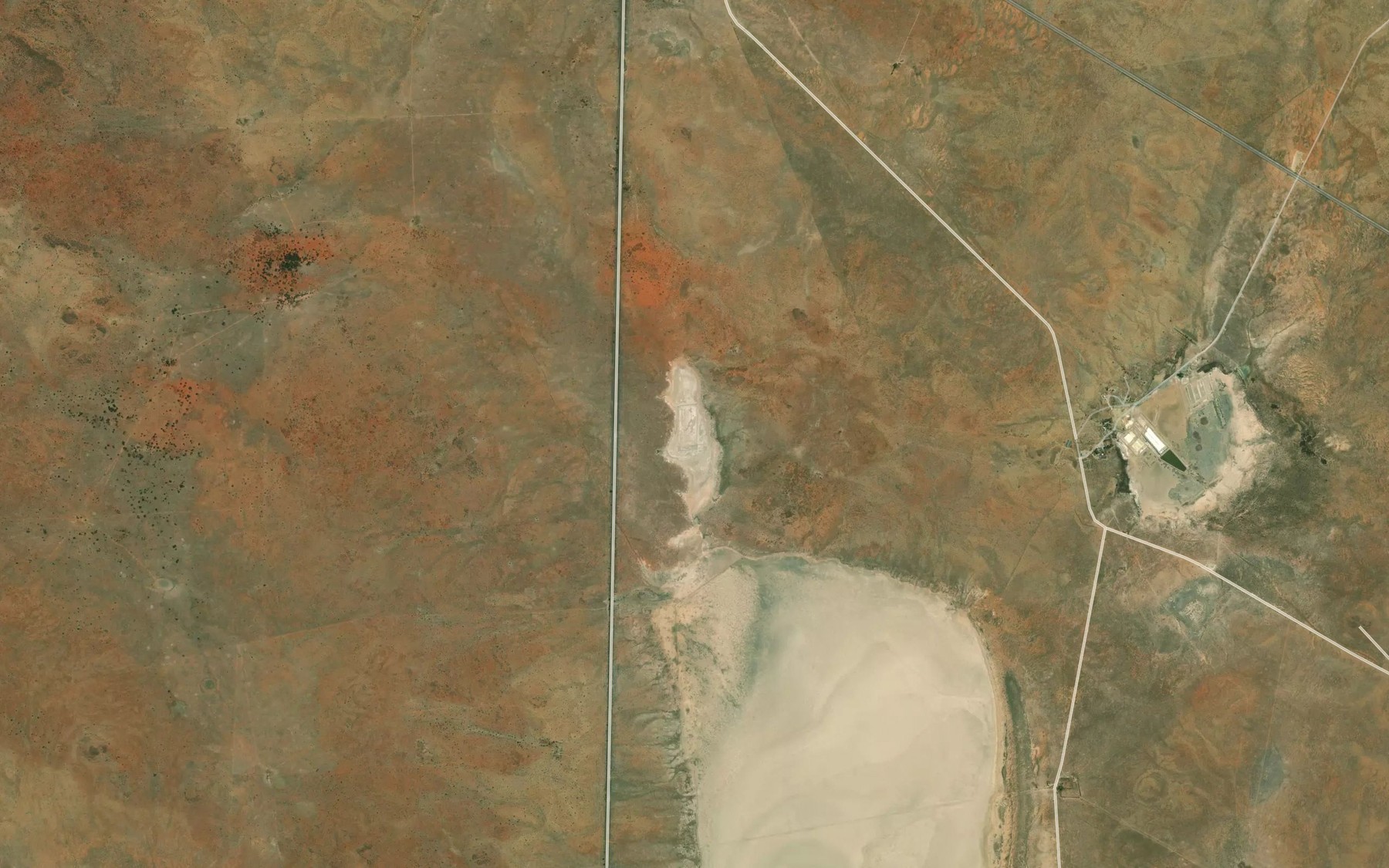 Satellite map of the Doringbultpan