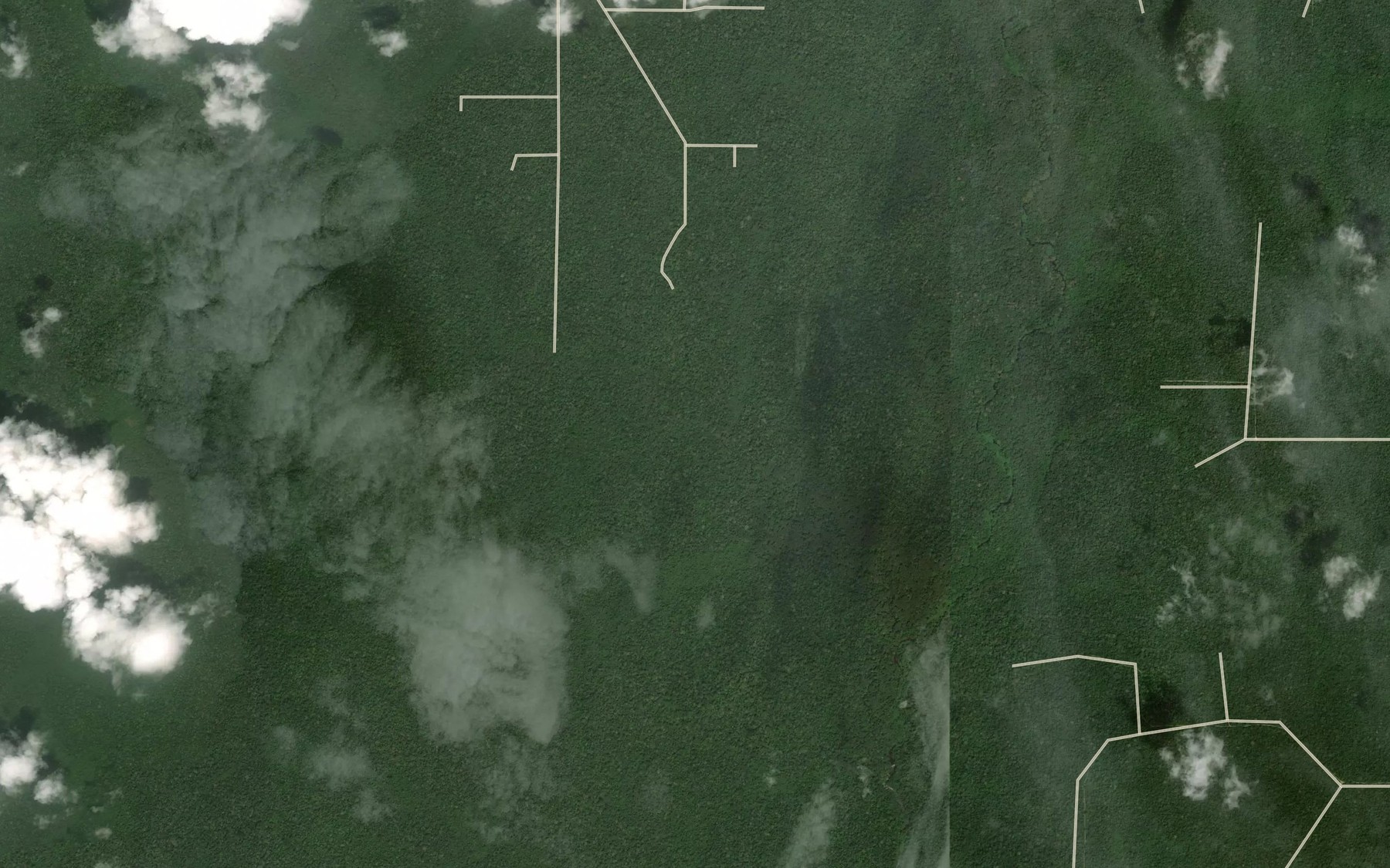 Satellite map of the Ekouye