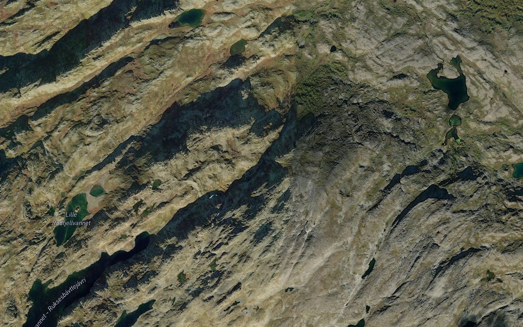 Satellite map of the Ruksesbavte jakka
