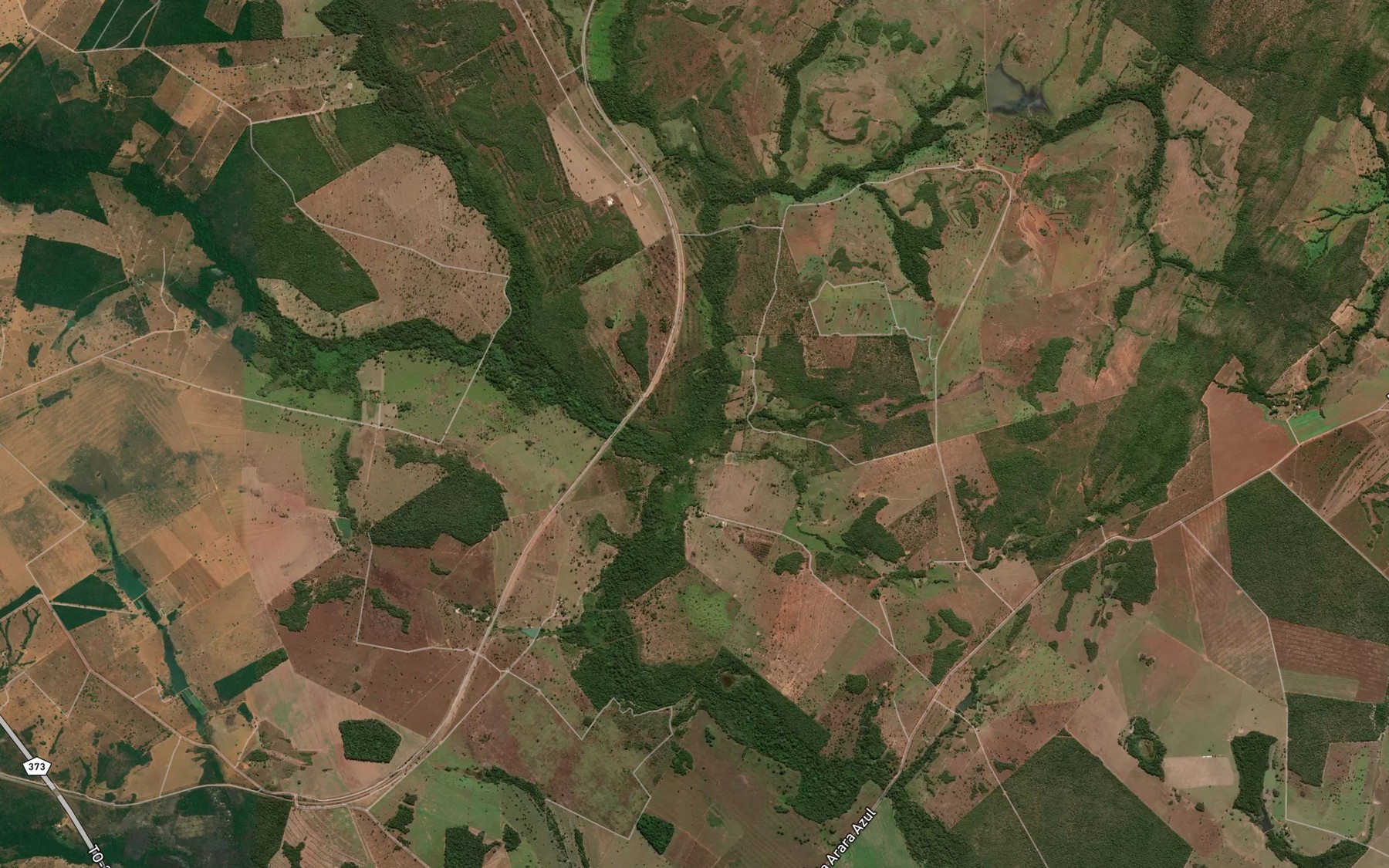 Satellite map of the Corrego Cabeceira Grande