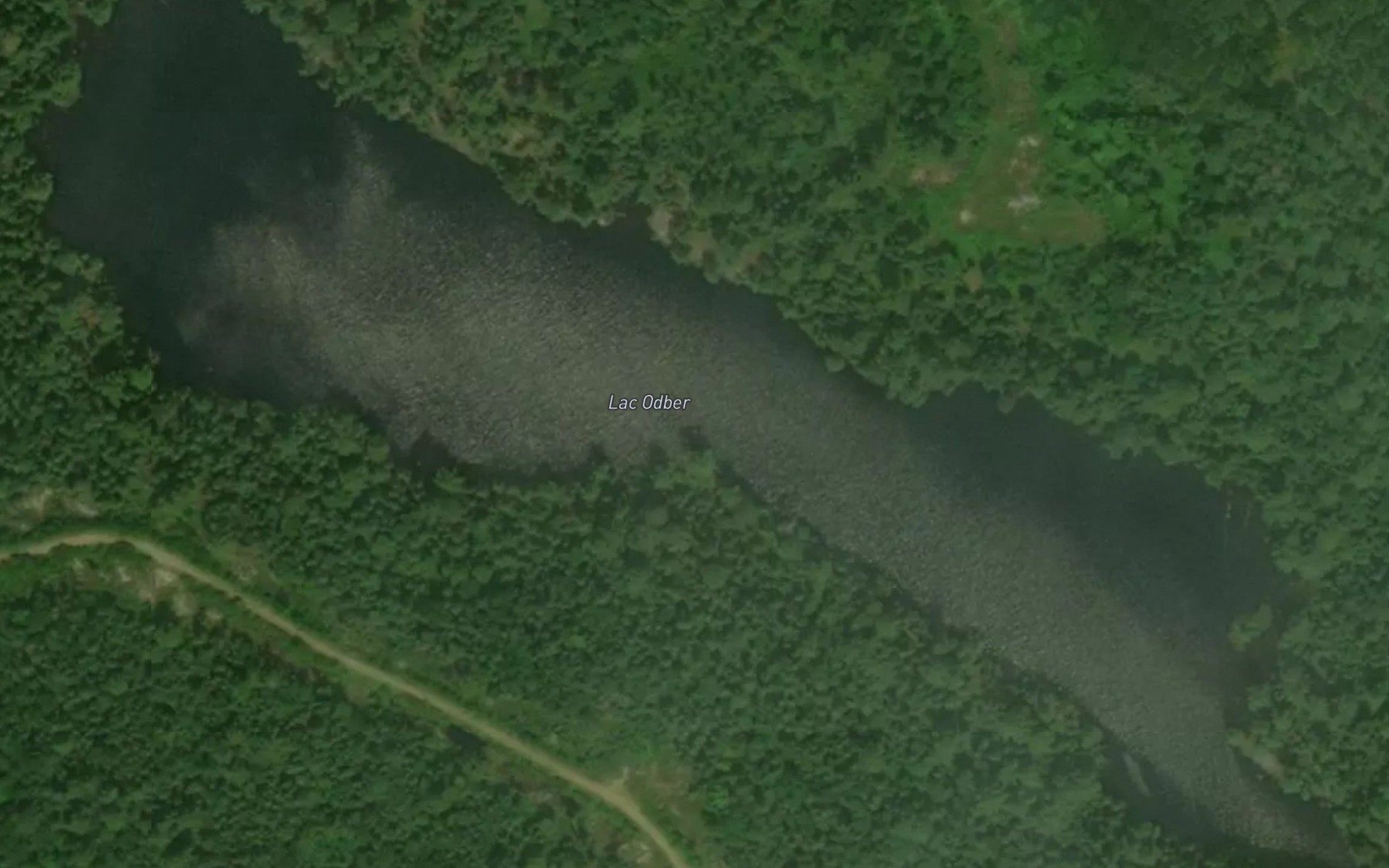 Satellite map of the Lac Odber