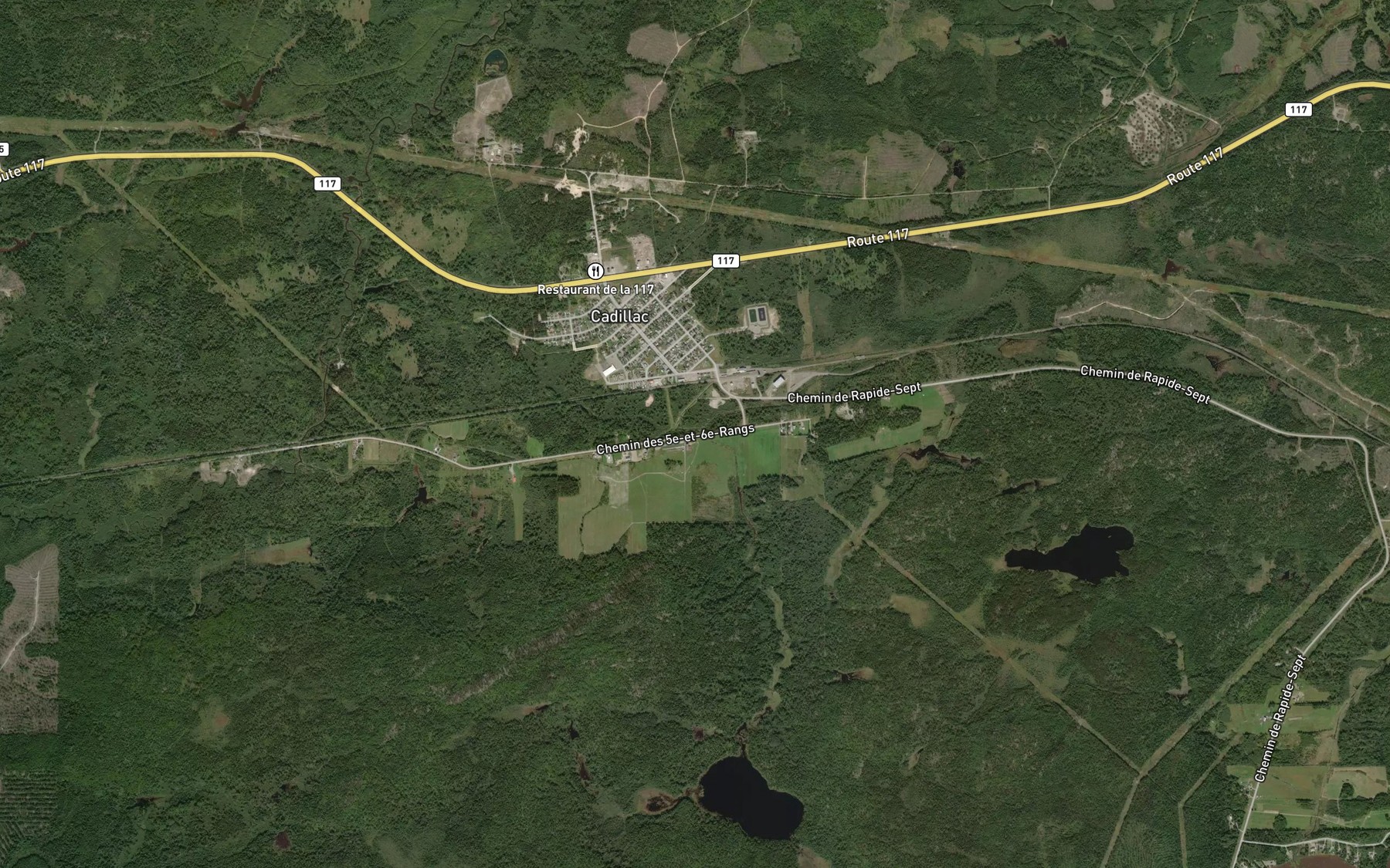 Satellite map of the Embranchement Landry