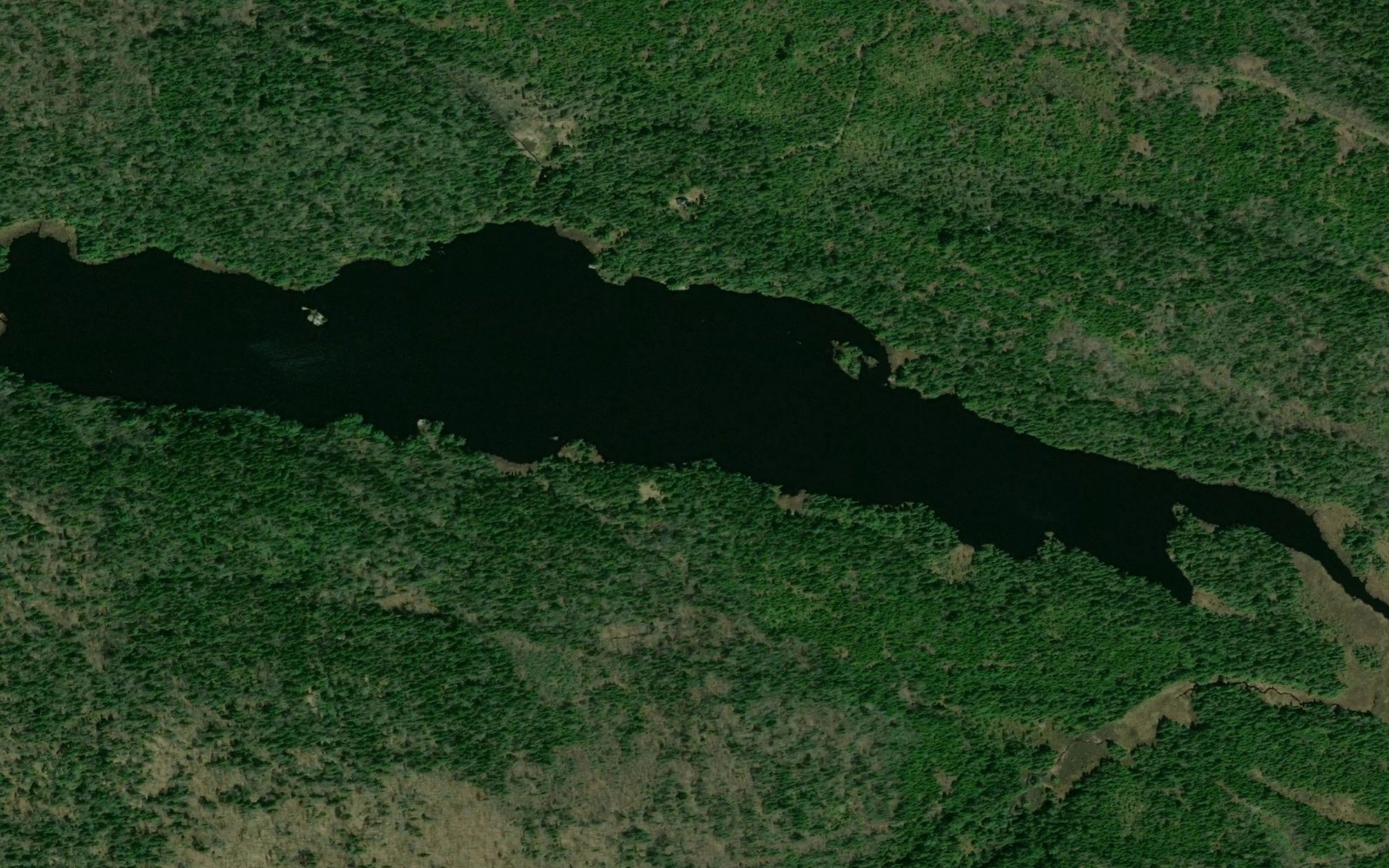 Satellite map of the Petit lac des Pins Rouges