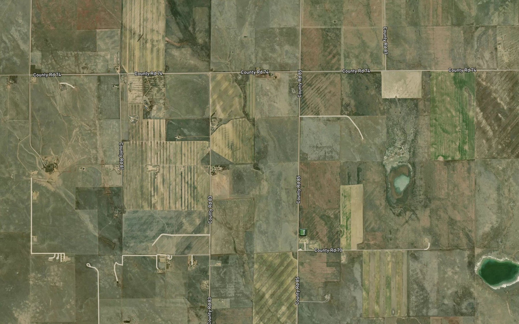 Satellite map of the Klingenberg Flood Control Number 1 Reservoir