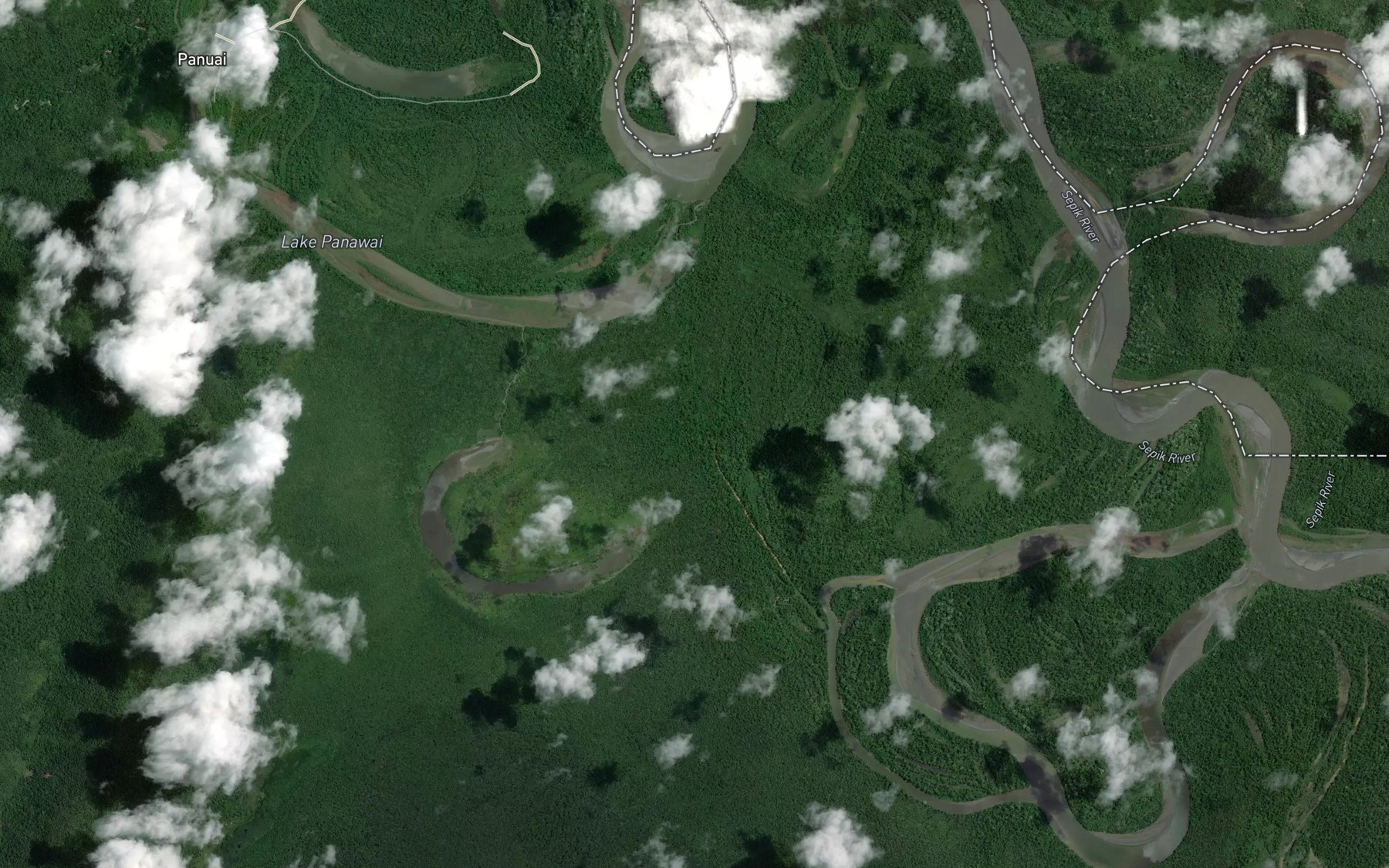 Satellite map of the Lake Panewai