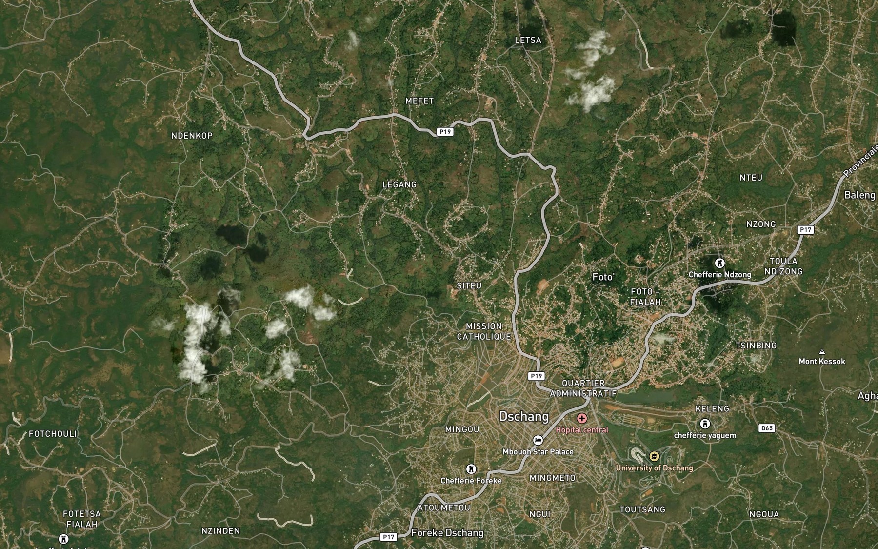 Satellite map of the Fometa