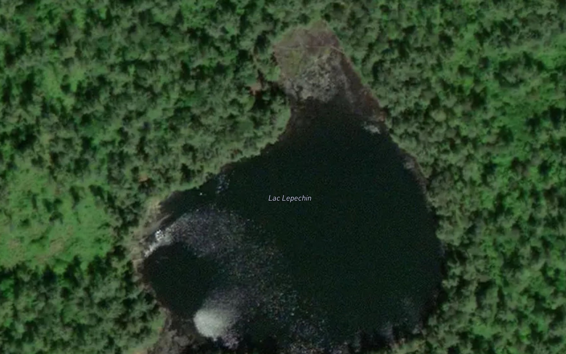 Satellite map of the Lac Lepechin