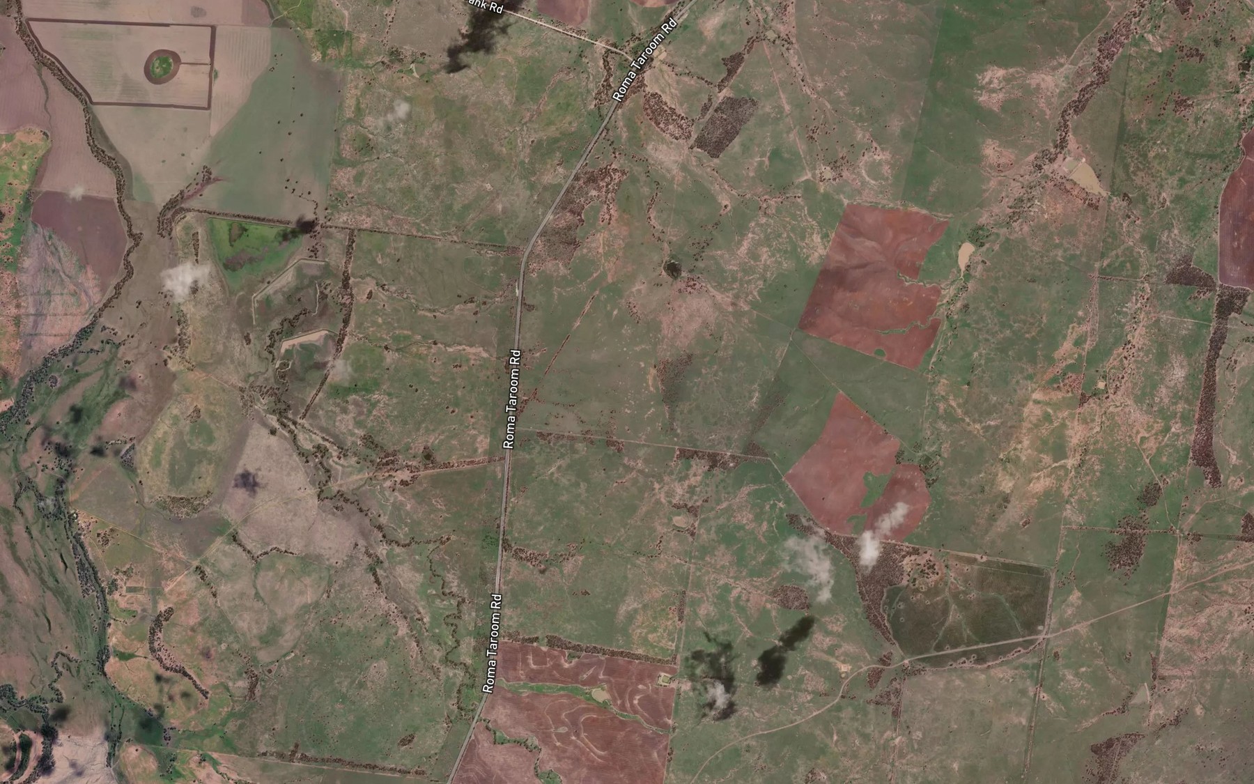 Satellite map of the Four Mile Creek