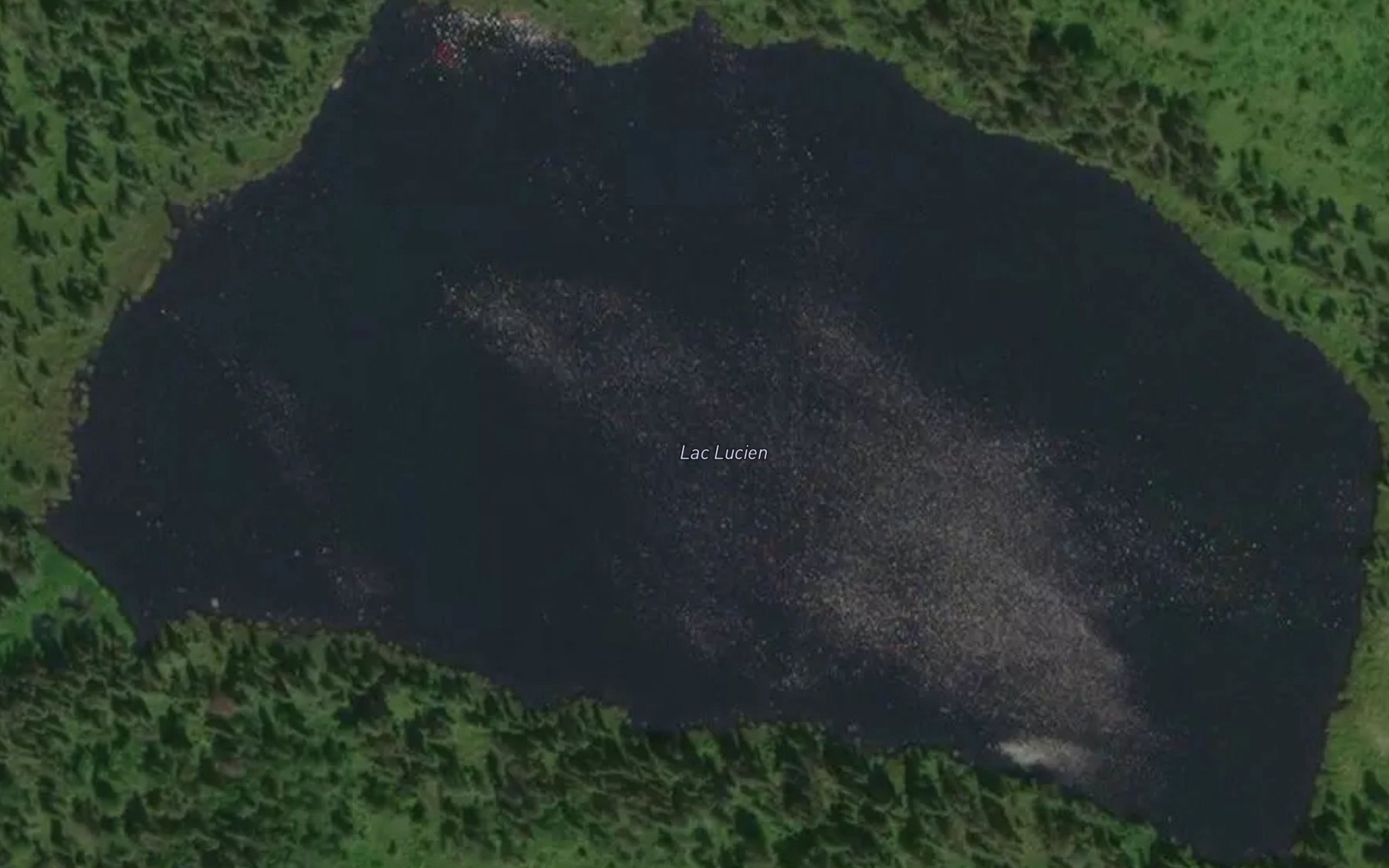 Satellite map of the Lac Lucien