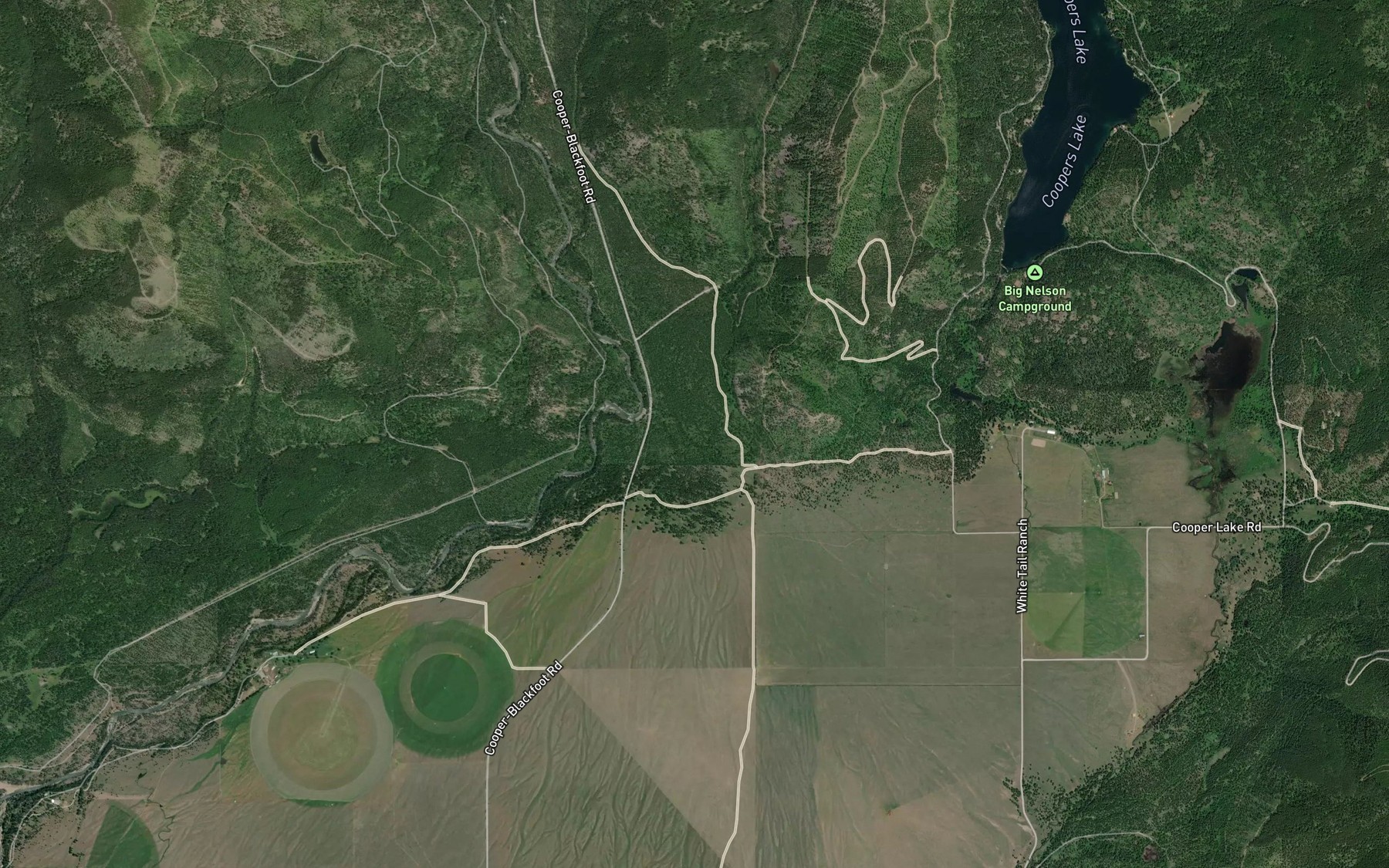 Satellite map of the Old Lund Ditch