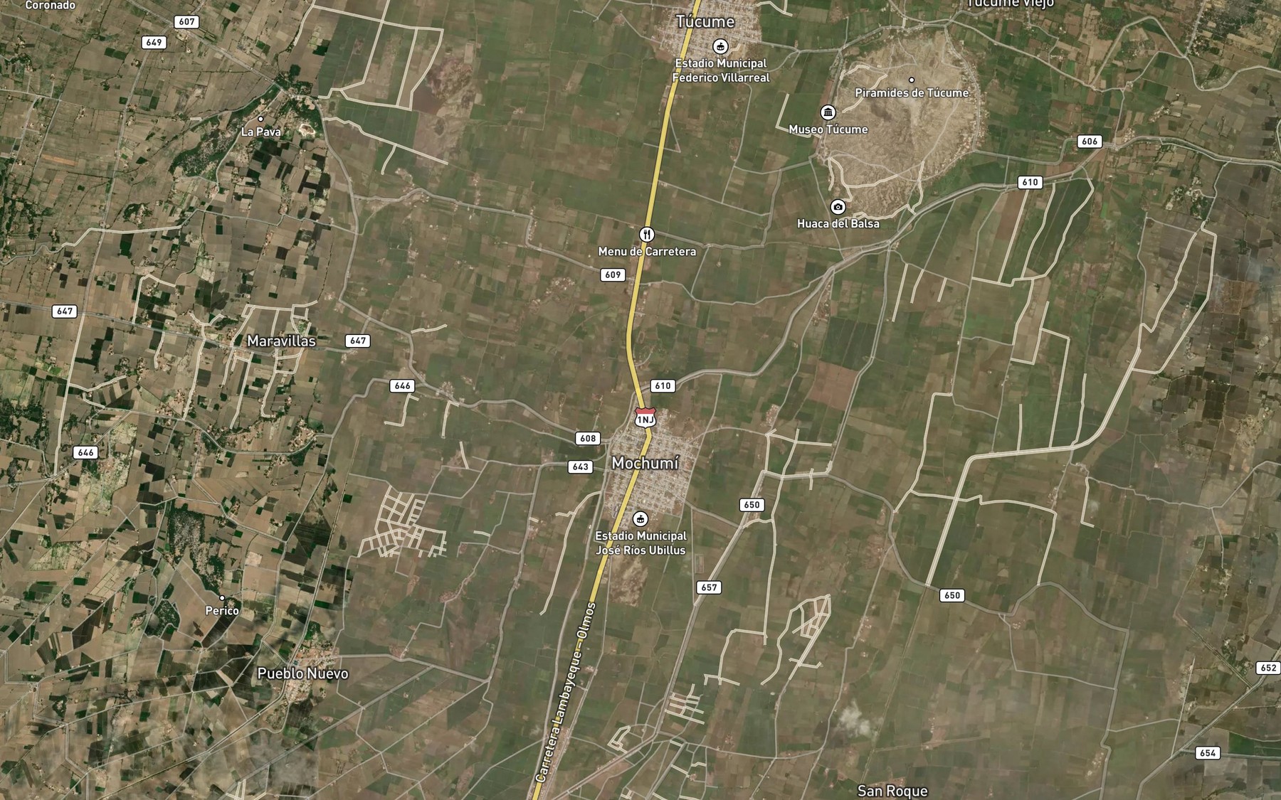 Satellite map of the Rama Limon
