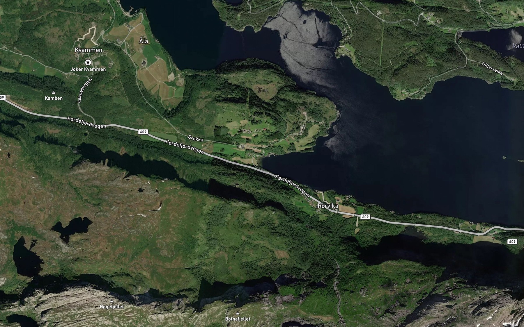 Satellite map of the Lovika