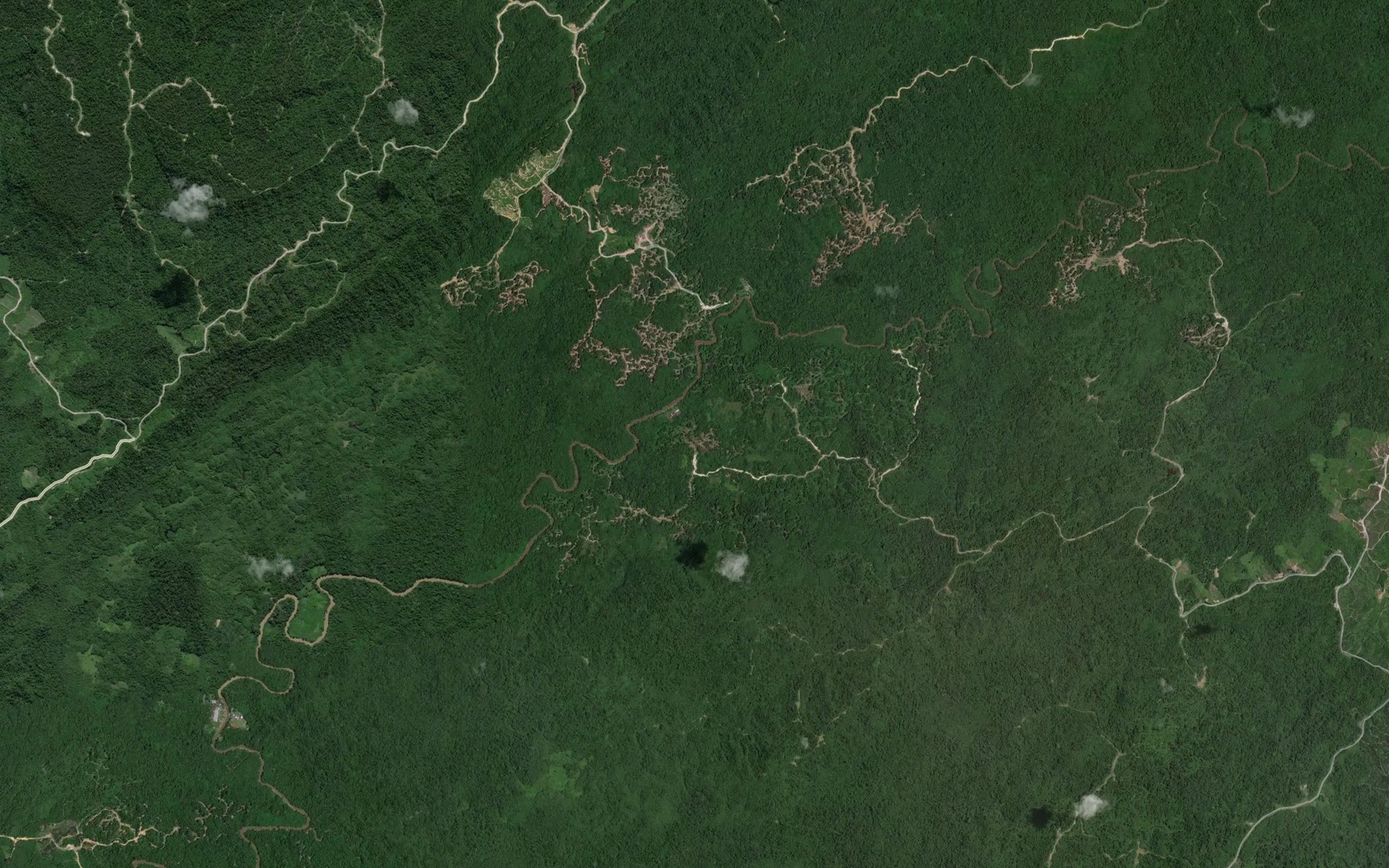 Satellite map of the Sungai Sauh