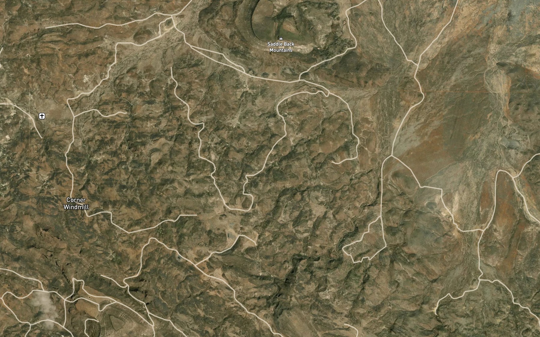 Satellite map of the Apple Spring