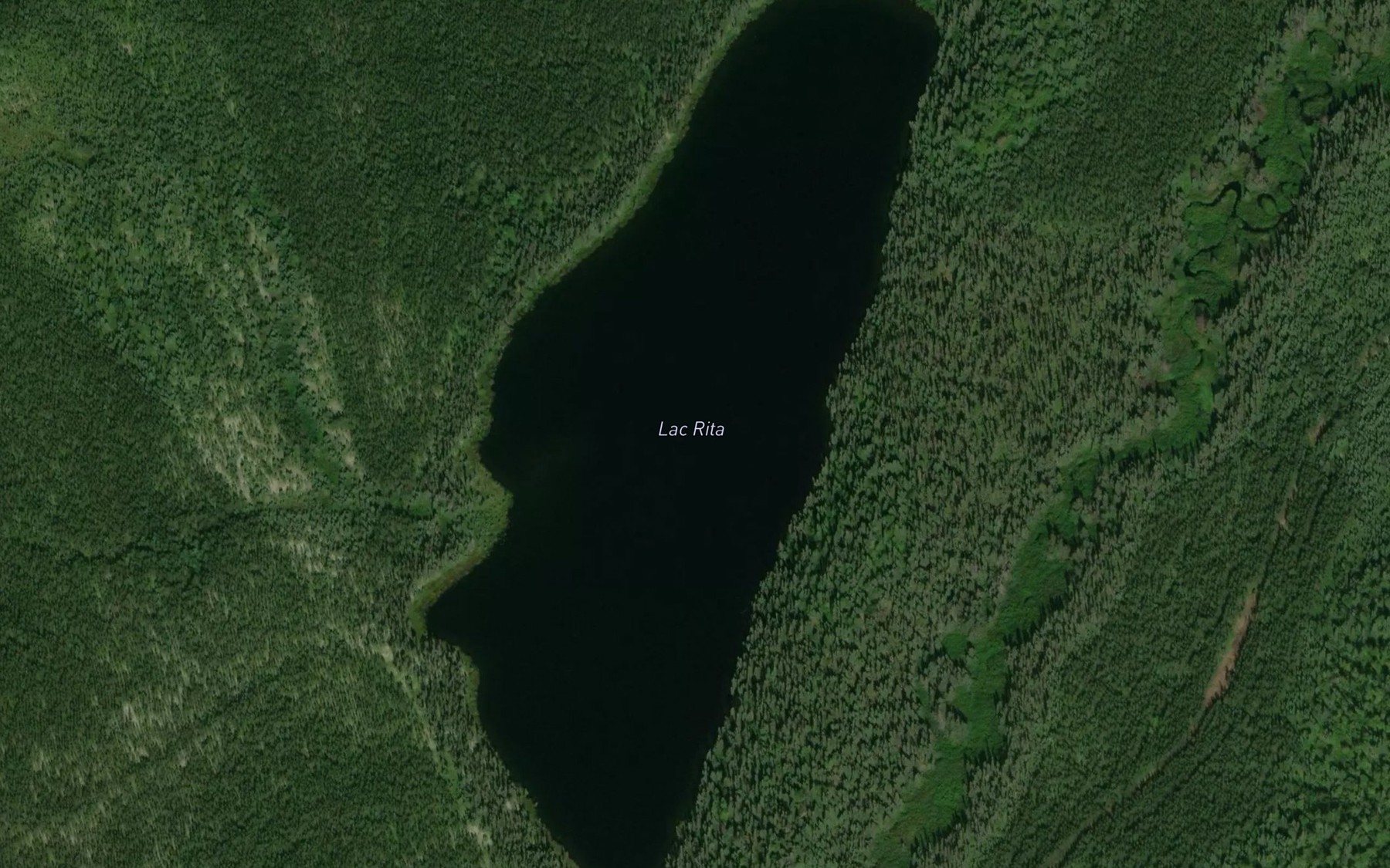 Satellite map of the Lac Rita