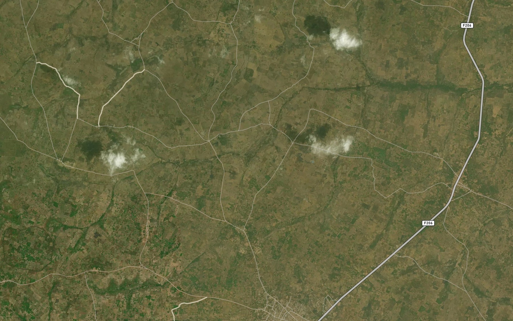 Satellite map of the River Alagano